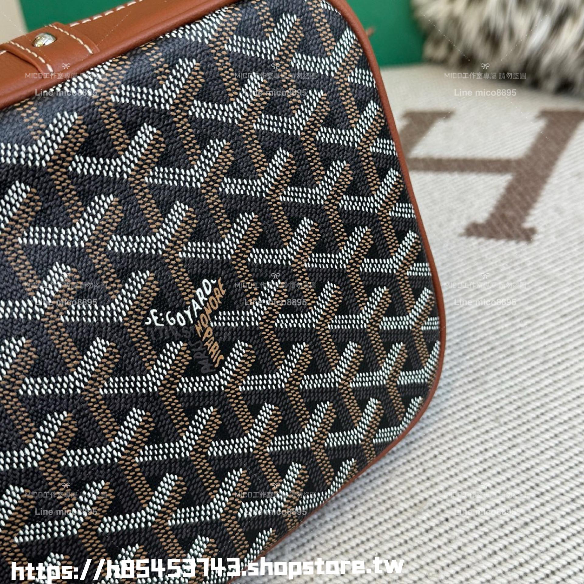 Goyard 焦糖色 Petit Flot 水桶包，發財桶 抽繩手袋 尺寸23x14.5x17