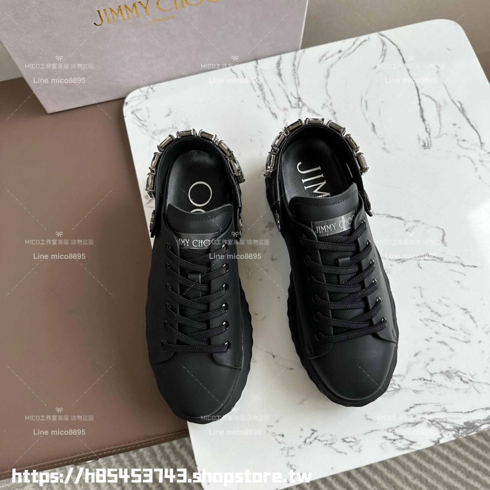 Jimmy Choo 最新黑色 DIAMOND SLING系列運動便鞋 涼鞋 35-40