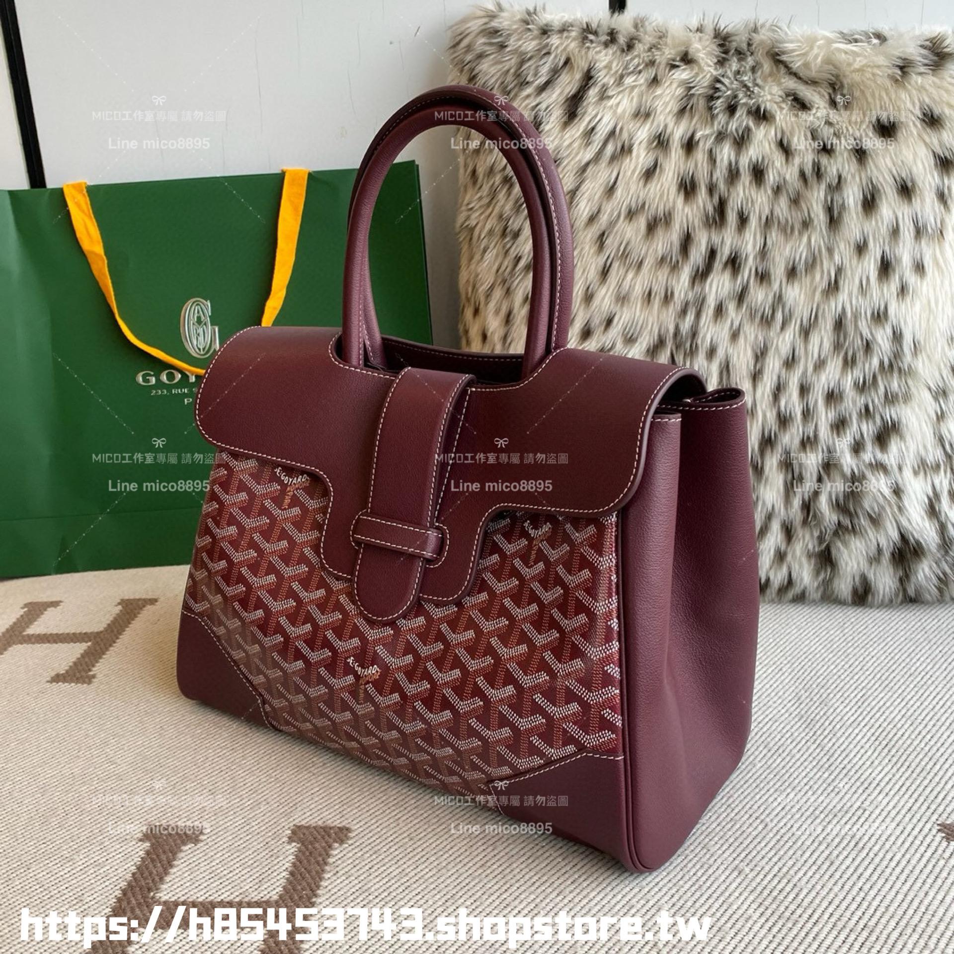 Goyard 戈雅 saigon VIC tote 棗紅色 西貢包/托特包 可放筆電 34×25×16cm (手柄高40cm)