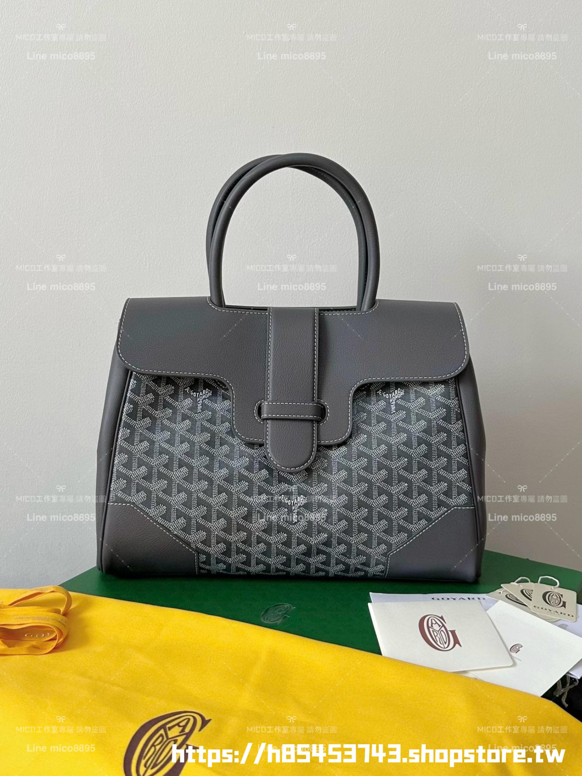 Goyard 戈雅 saigon VIC tote 灰色 西貢包/托特包 可放筆電 34×25×16cm (手柄高40cm)