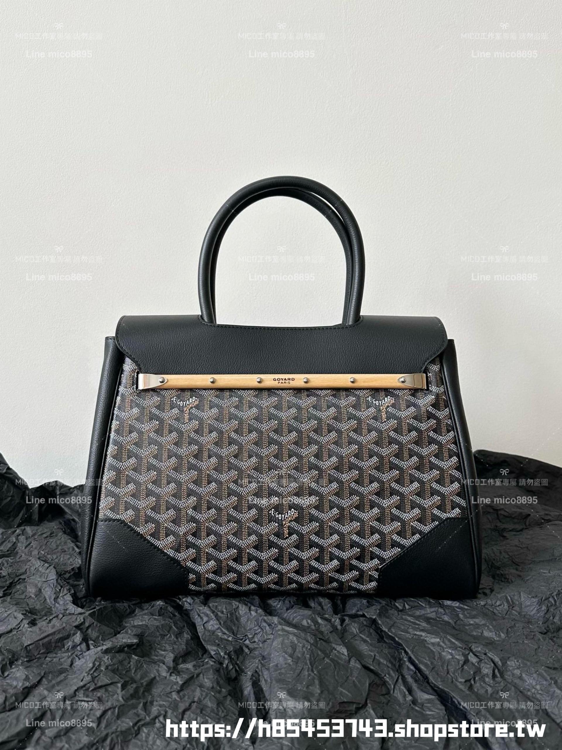 Goyard 戈雅 saigon VIC tote 黑色 西貢包/托特包 可放筆電 34×25×16cm (手柄高40cm)