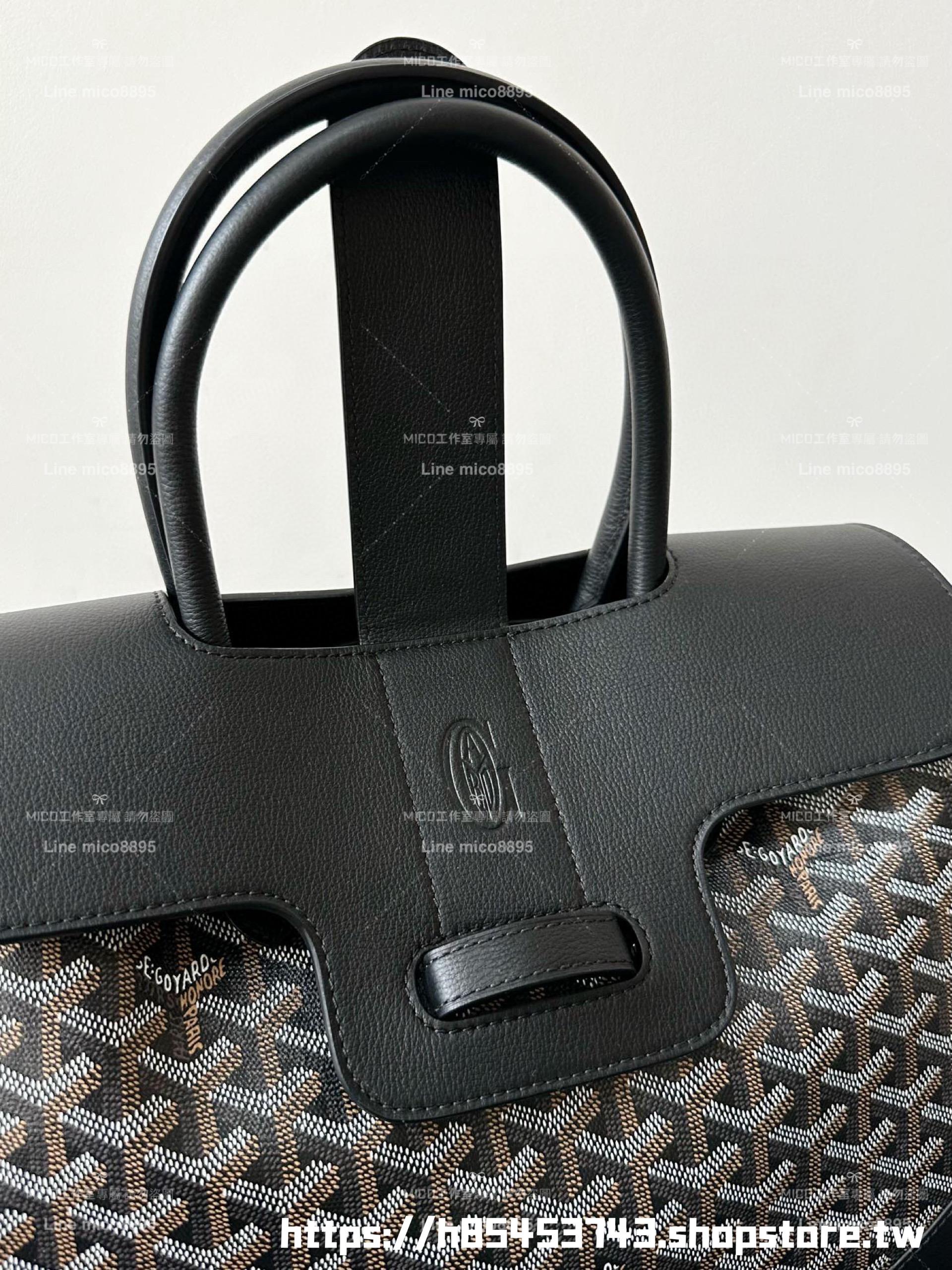 Goyard 戈雅 saigon VIC tote 黑色 西貢包/托特包 可放筆電 34×25×16cm (手柄高40cm)