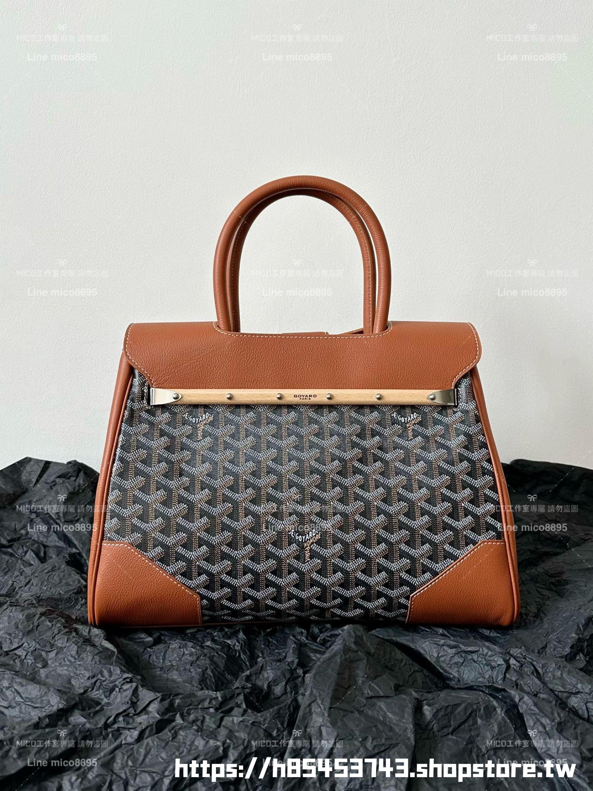 Goyard 戈雅 saigon VIC tote 焦糖色 西貢包/托特包 可放筆電 34×25×16cm (手柄高40cm)