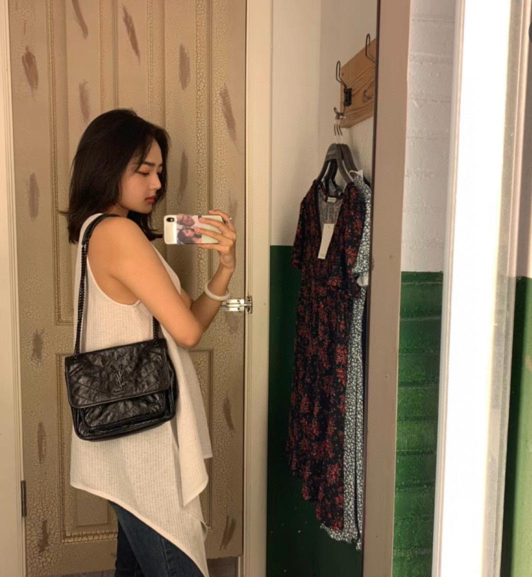 YSL 聖羅蘭 SLP 經典Niki baby 22cm 黑鏈款
