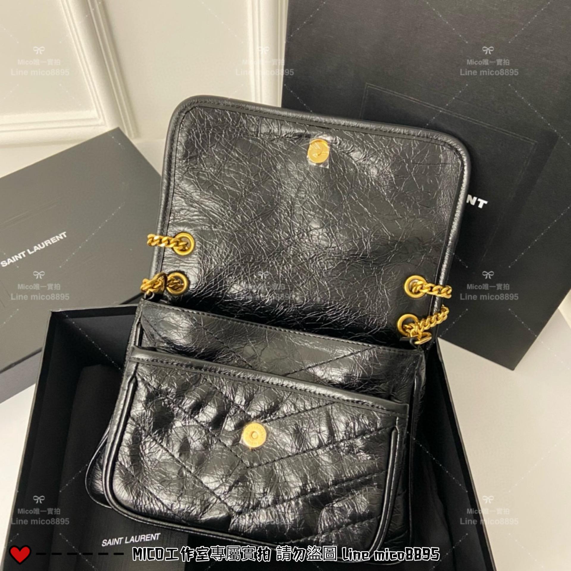 YSL 聖羅蘭 SLP 經典Niki baby 22cm 金鏈