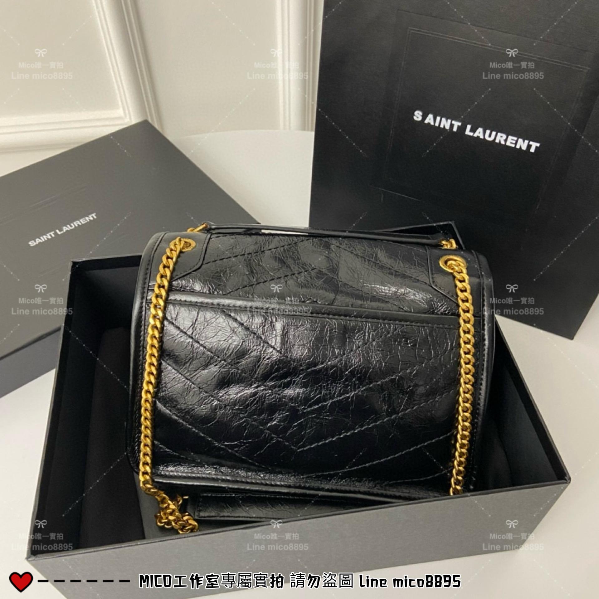 YSL 聖羅蘭 SLP 經典Niki baby 22cm 金鏈