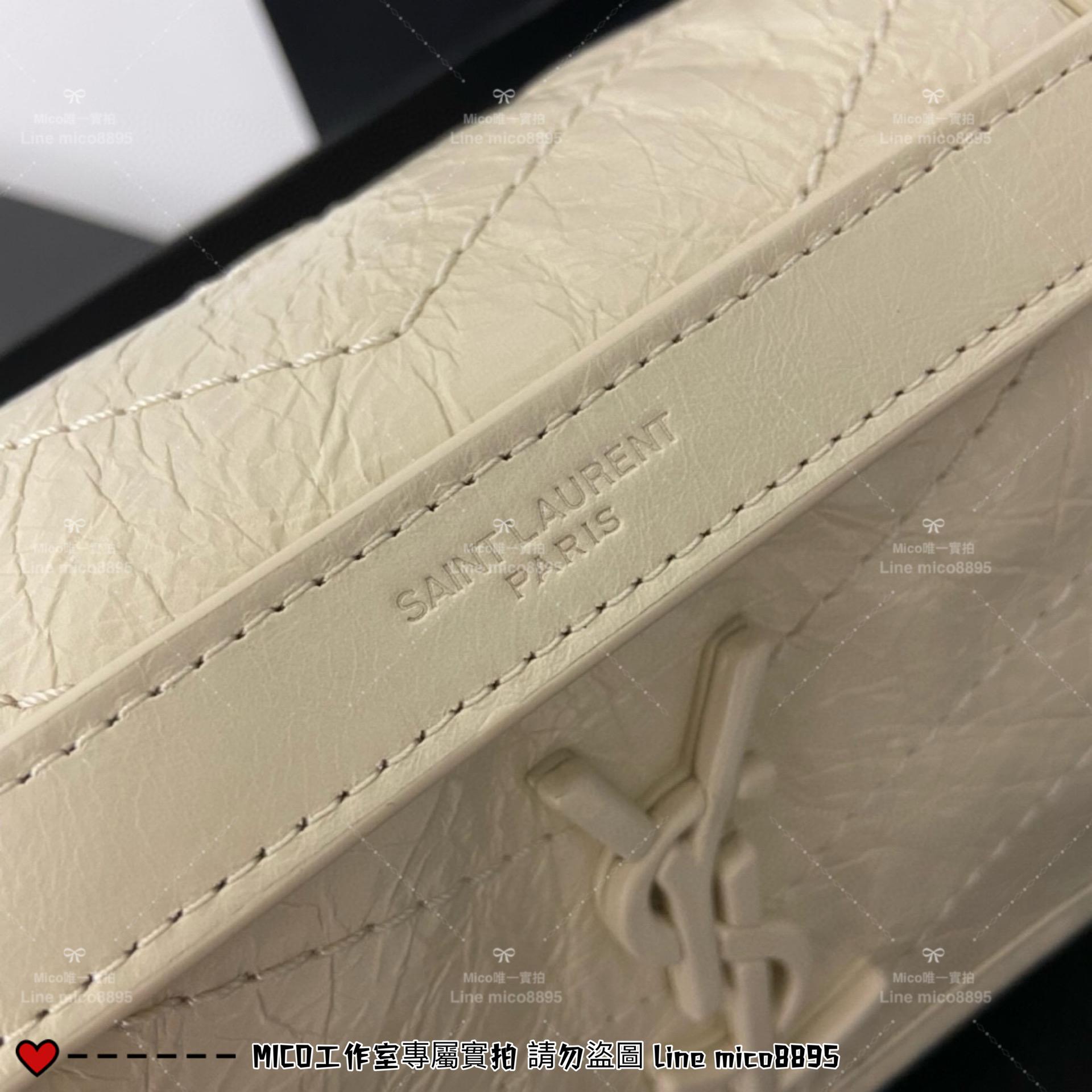 YSL 聖羅蘭 SLP 奶油白 經典Niki baby 22cm