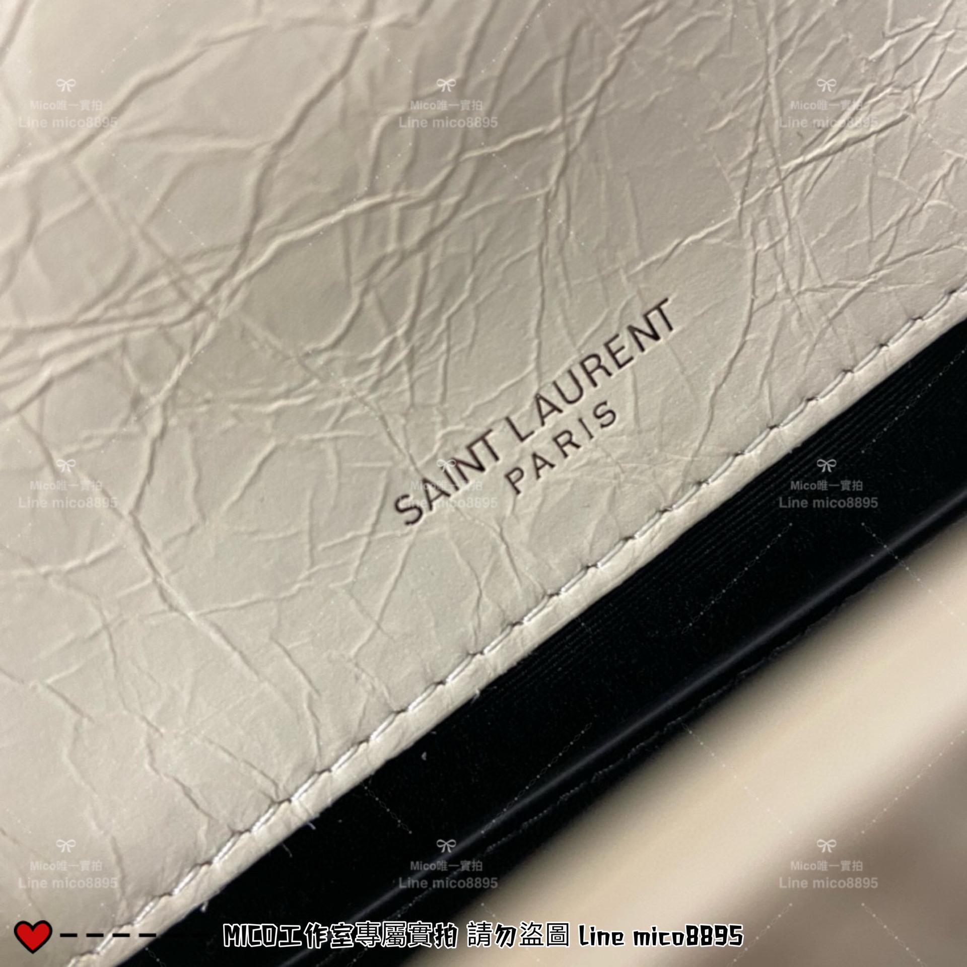 YSL 聖羅蘭 SLP 奶油白 經典Niki baby 22cm