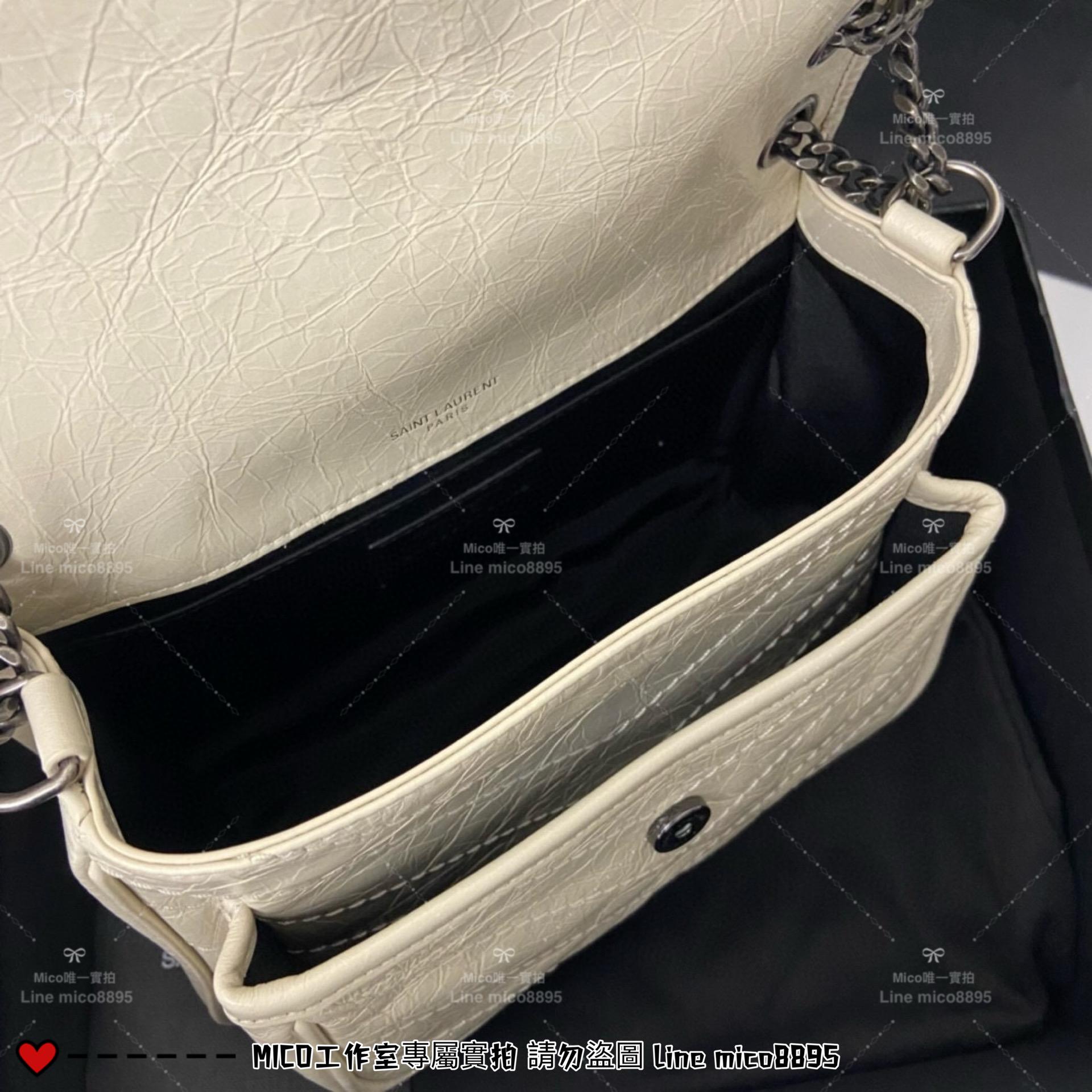 YSL 聖羅蘭 SLP 奶油白 經典Niki baby 22cm