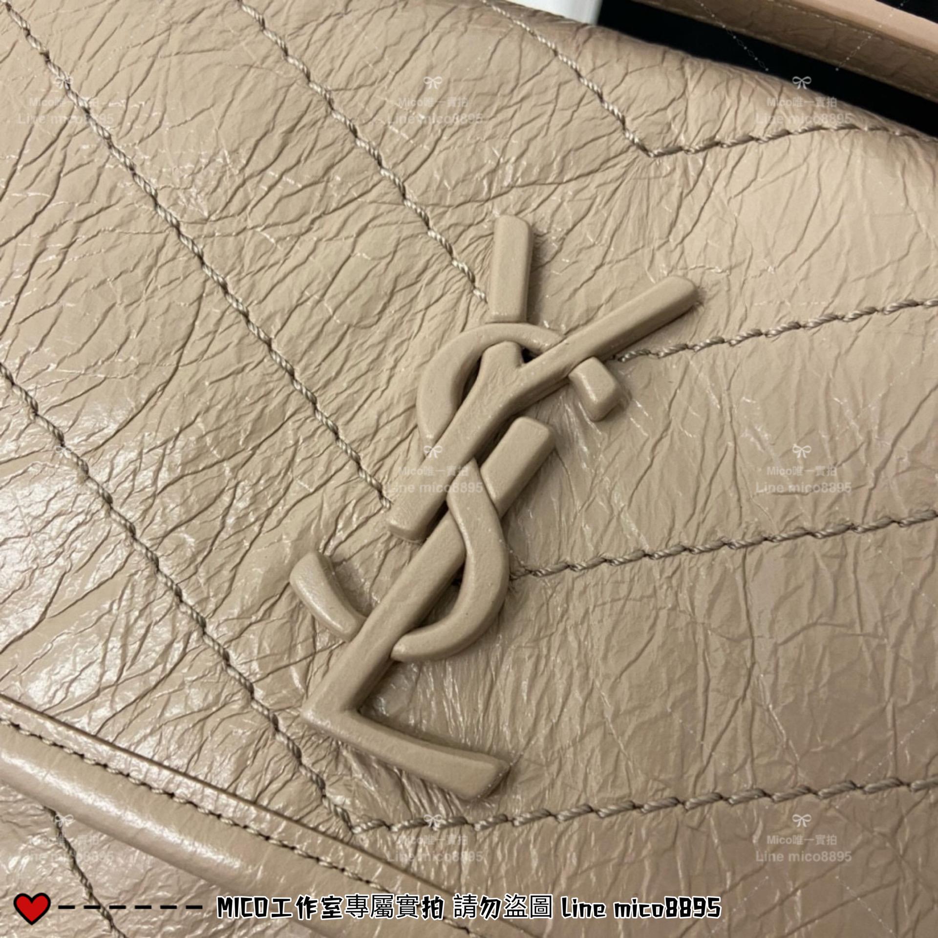 YSL 聖羅蘭 SLP 杏色 經典Niki baby 22cm