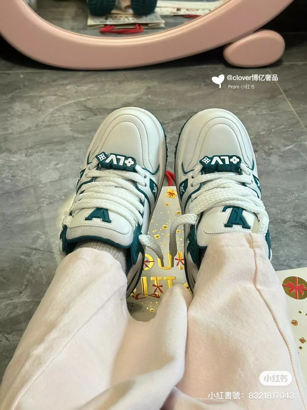 LV 情侶款 Trainer maxi系列 綠色小胖丁 35-45