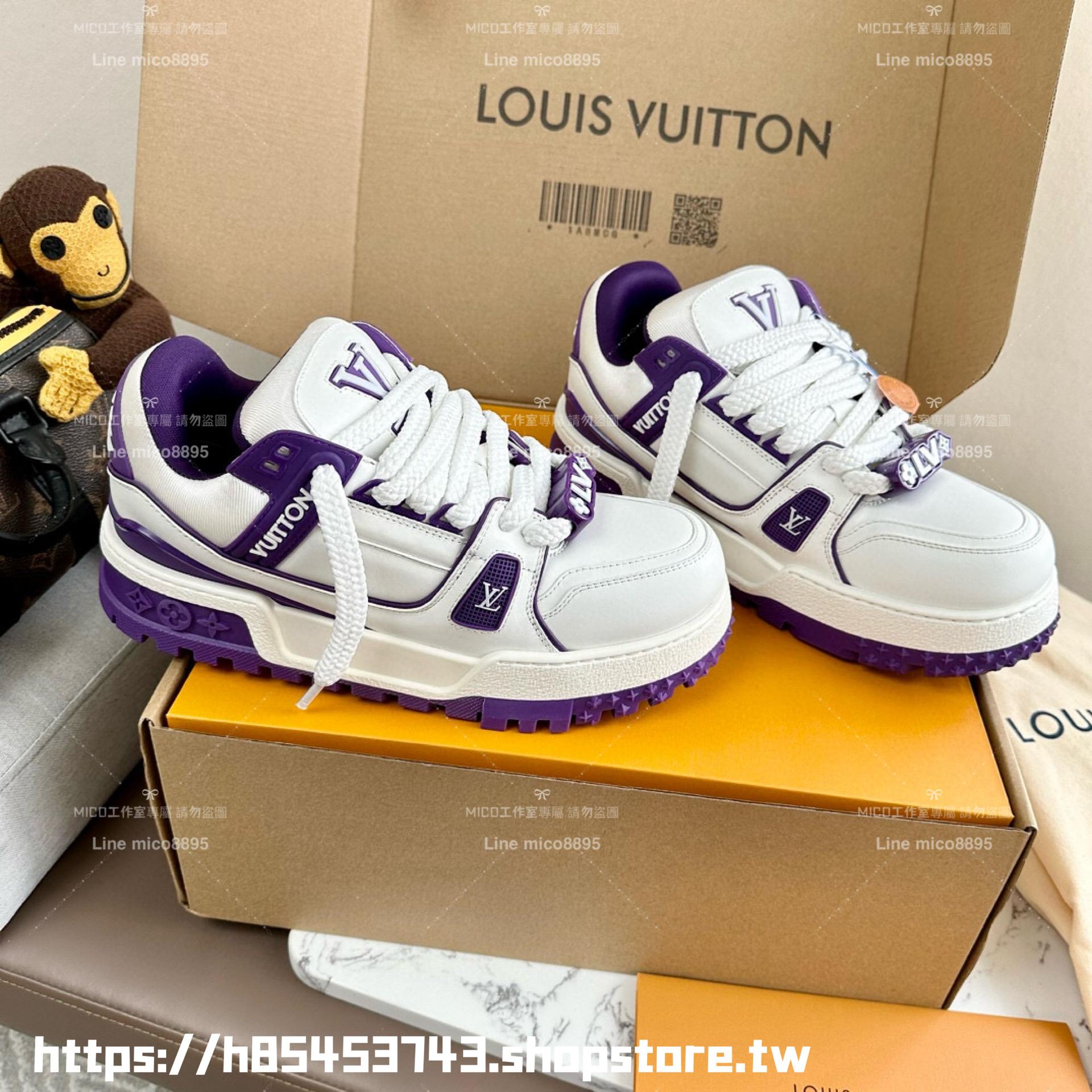 LV 情侶款 Trainer maxi系列 紫色款小胖丁 35-45