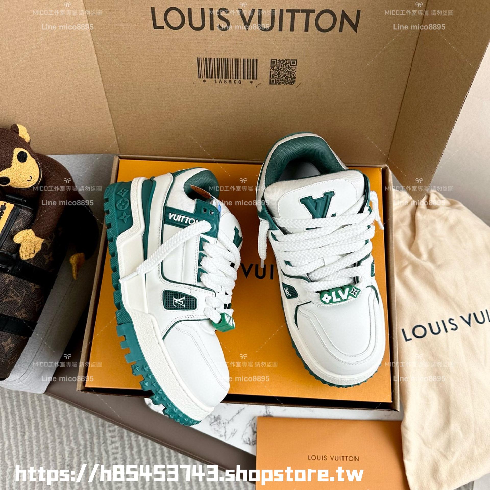 LV 情侶款 Trainer maxi系列 綠色小胖丁 35-45