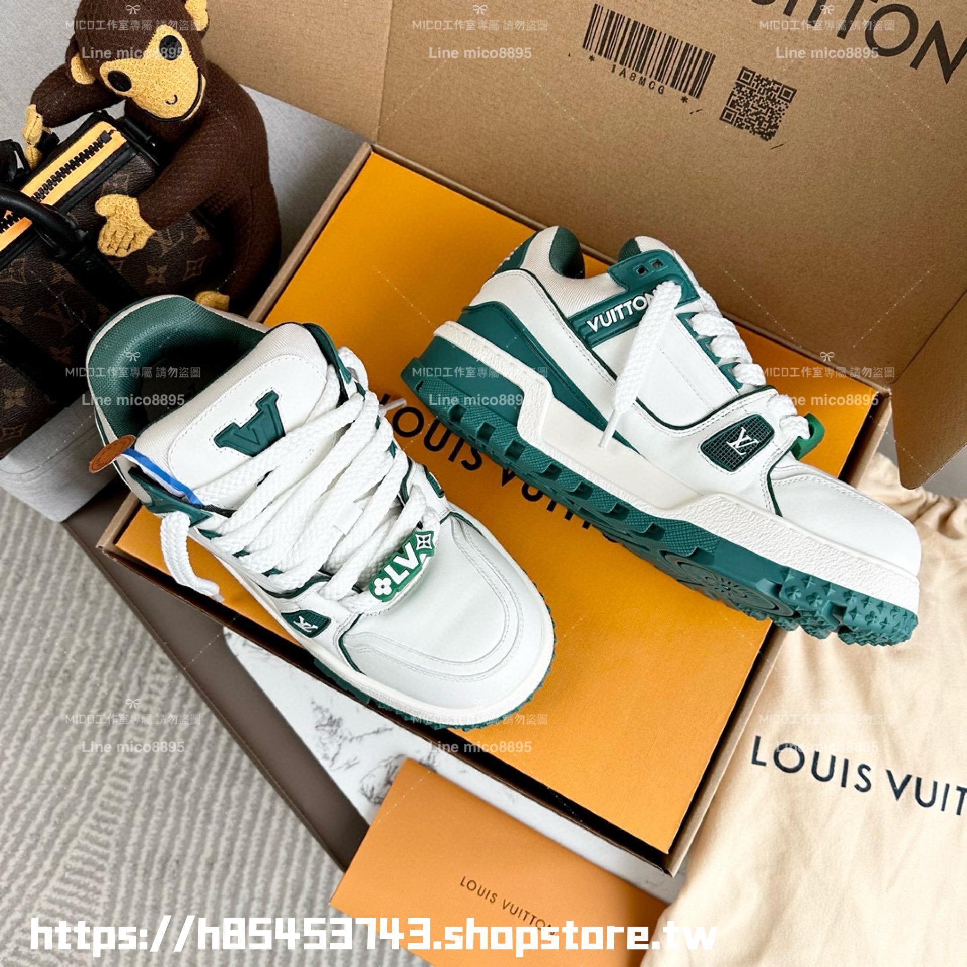 LV 情侶款 Trainer maxi系列 綠色小胖丁 35-45