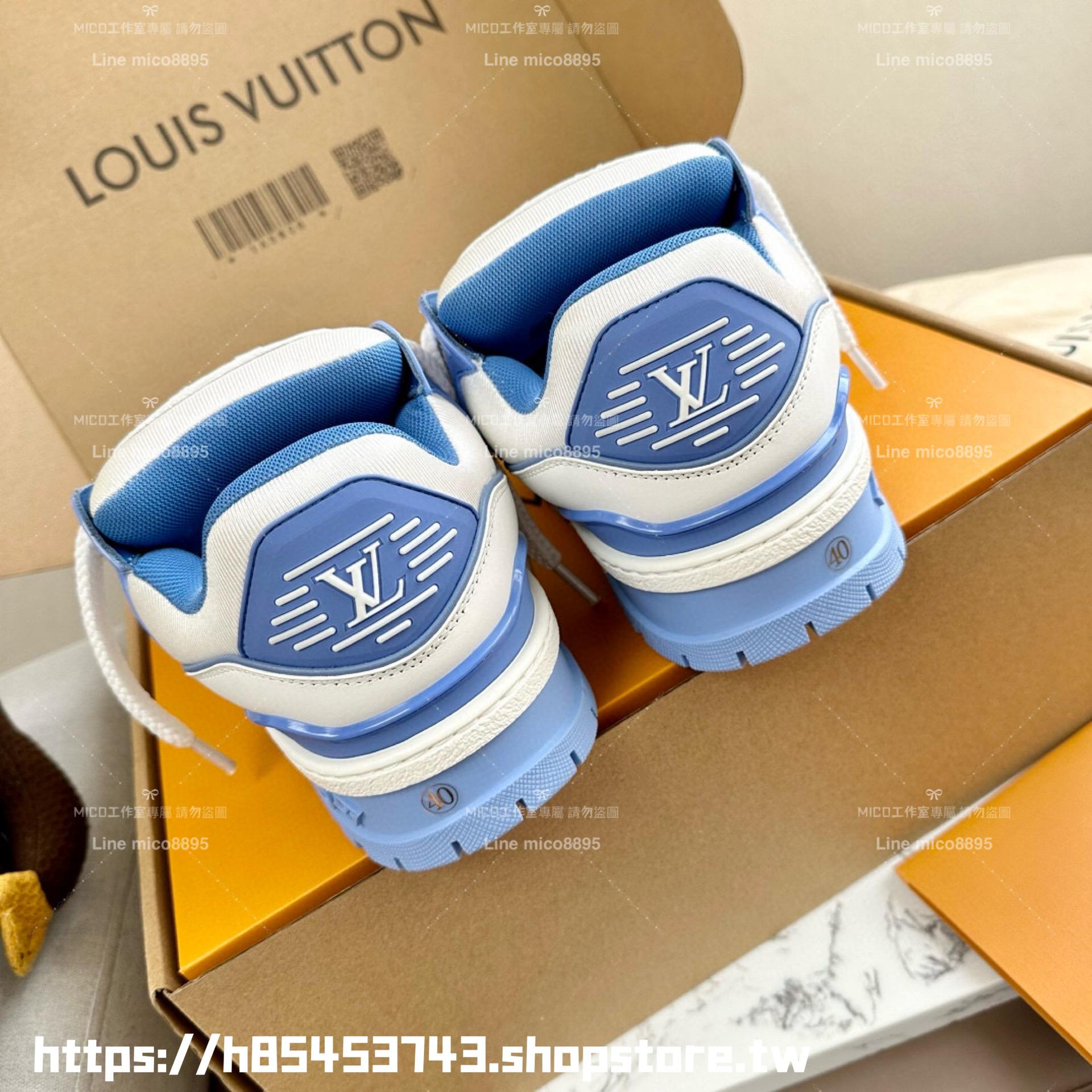 LV 情侶款 Trainer maxi系列 冰藍色小胖丁 35-45