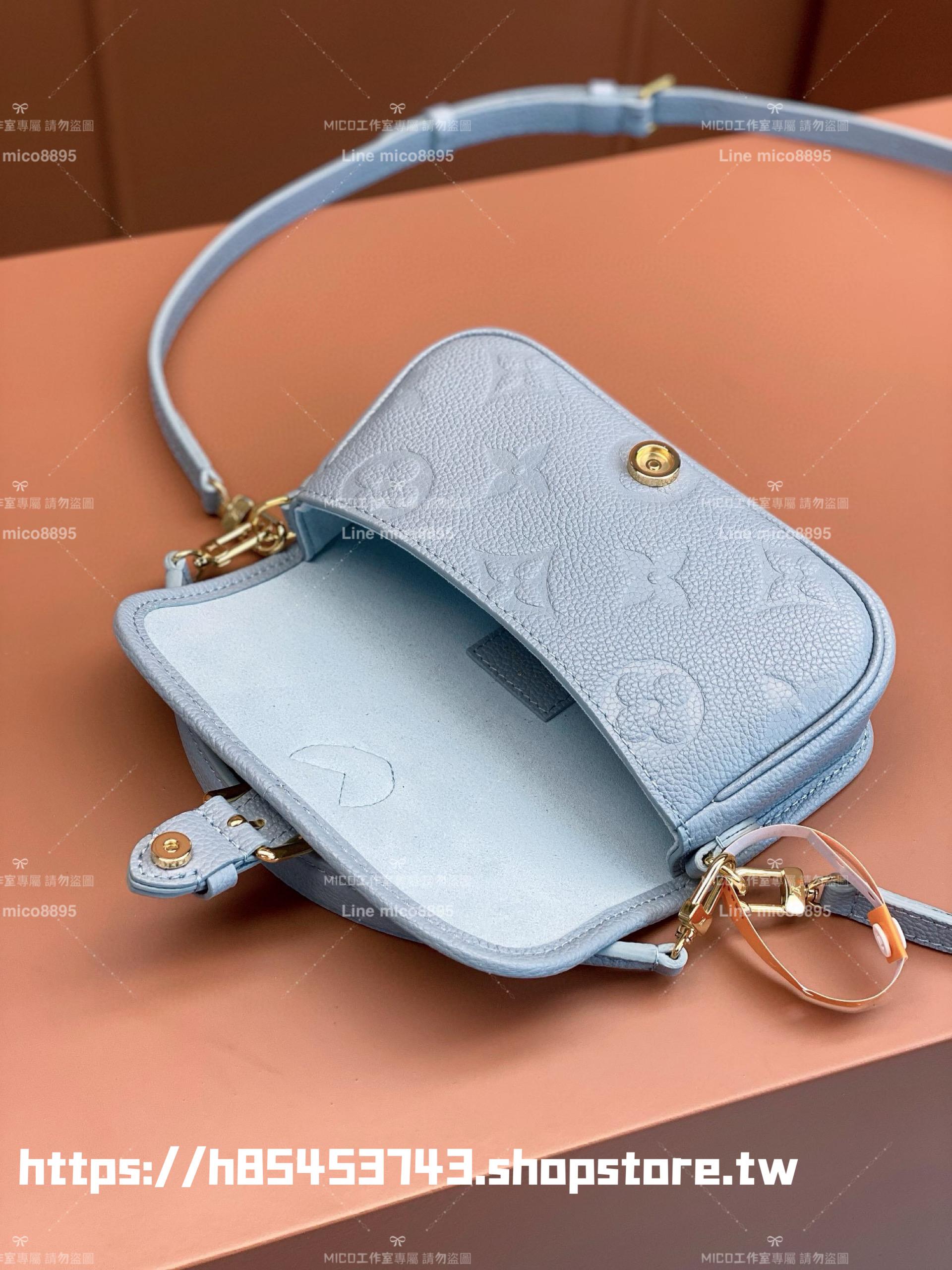 LV 路易威登 M83592藍色 NANO DIANE 手袋 迷你法棍包 19cm