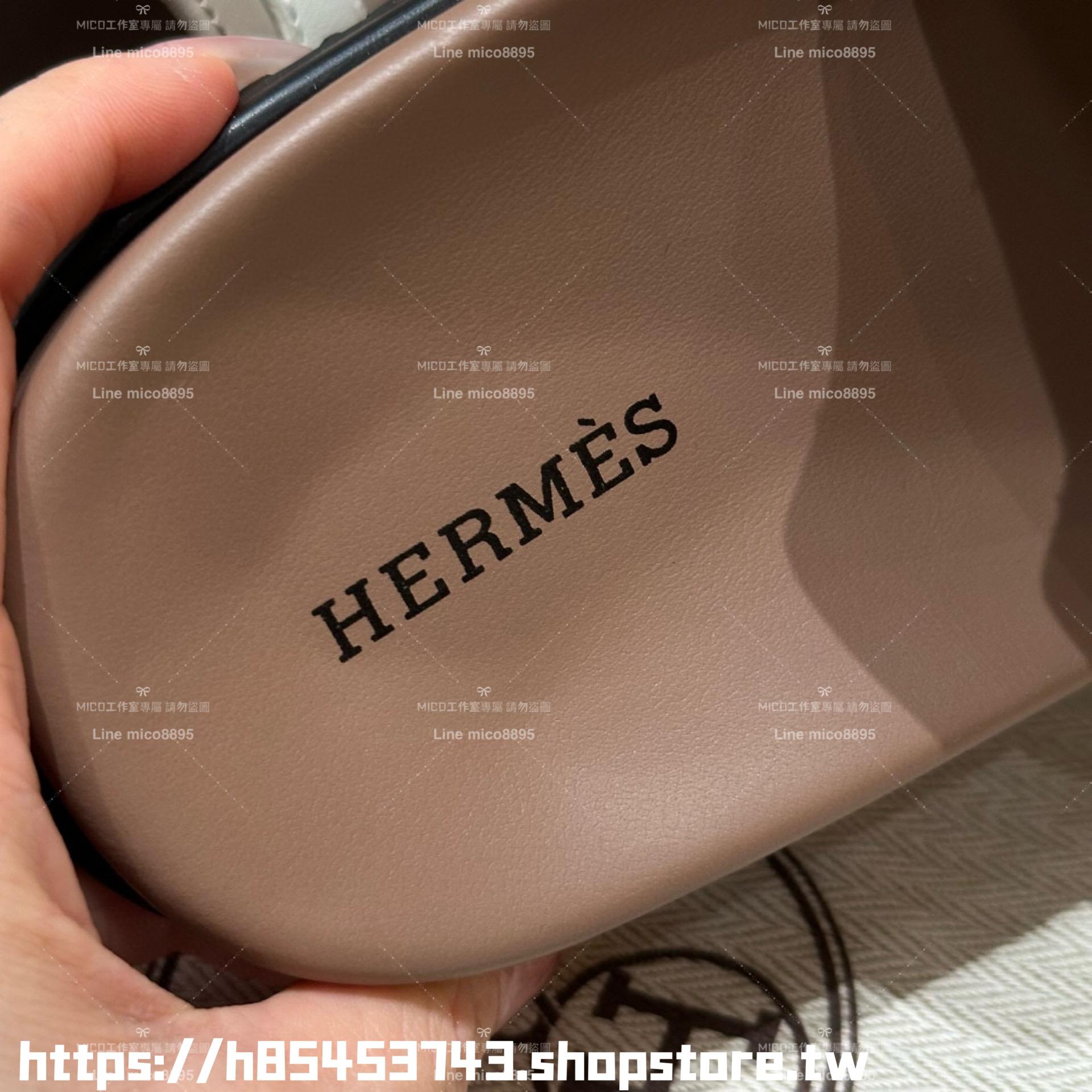 Hermes 愛馬仕｜ 金釦 經典鍍鈀Kelly鞋釦 Empire 夾腳拖鞋 34-42