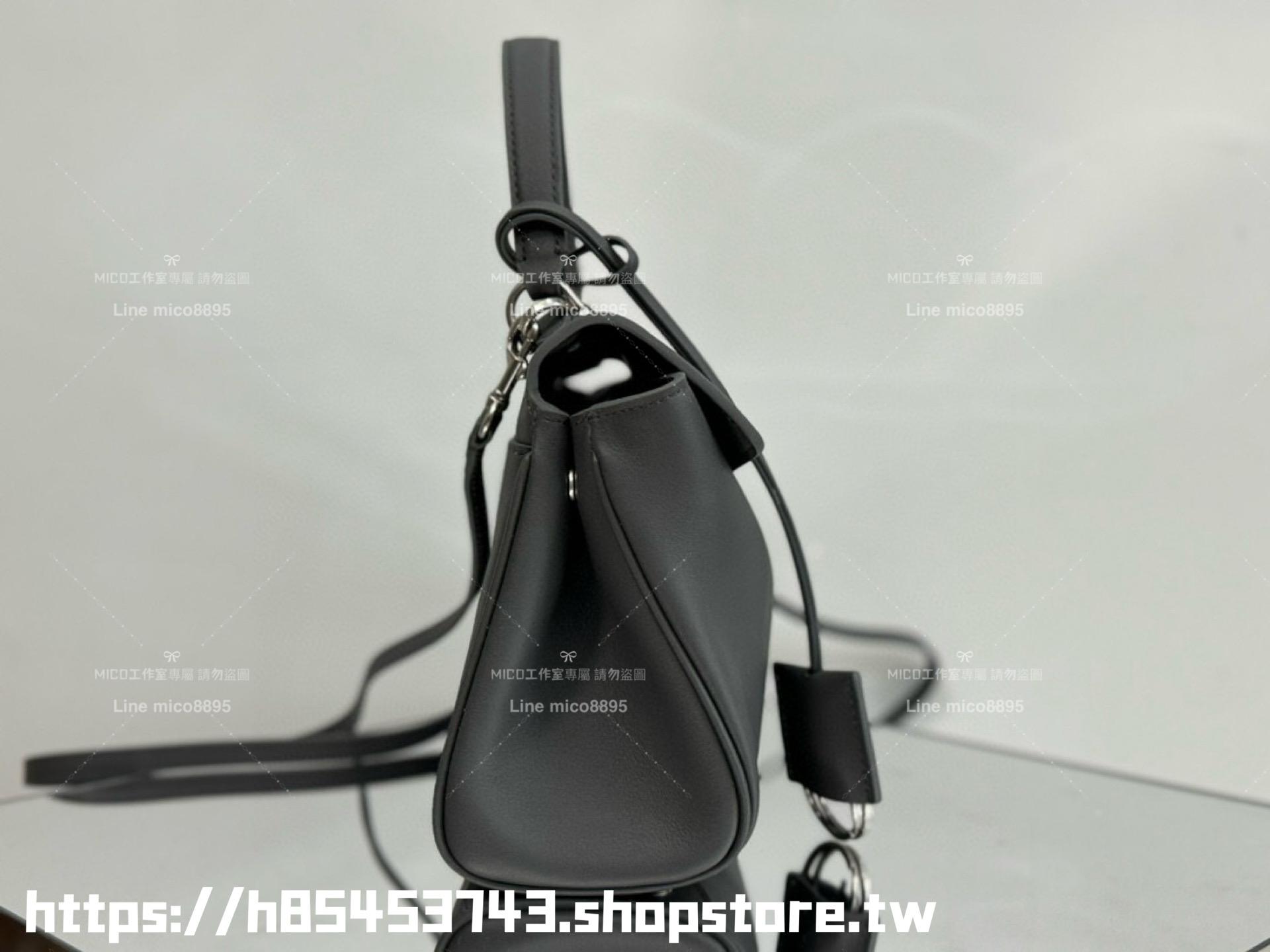 Balenciaga 巴黎世家 灰色銀釦 RODEO mini款 手提斜跨包 22cm