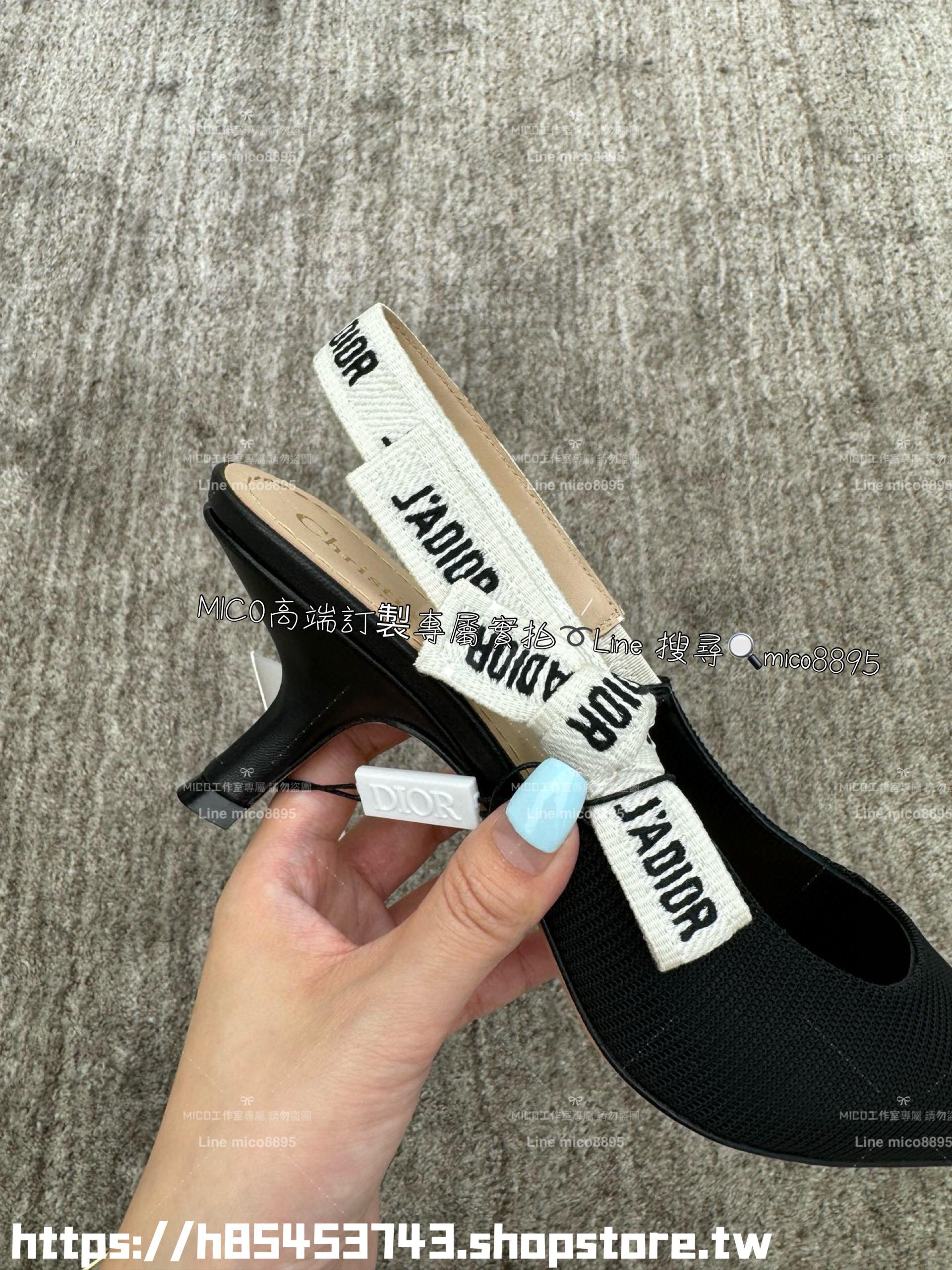 Dior 經典款 小貓跟蝴蝶鞋繫帶低跟鞋/跟鞋 4.5cm 35-40