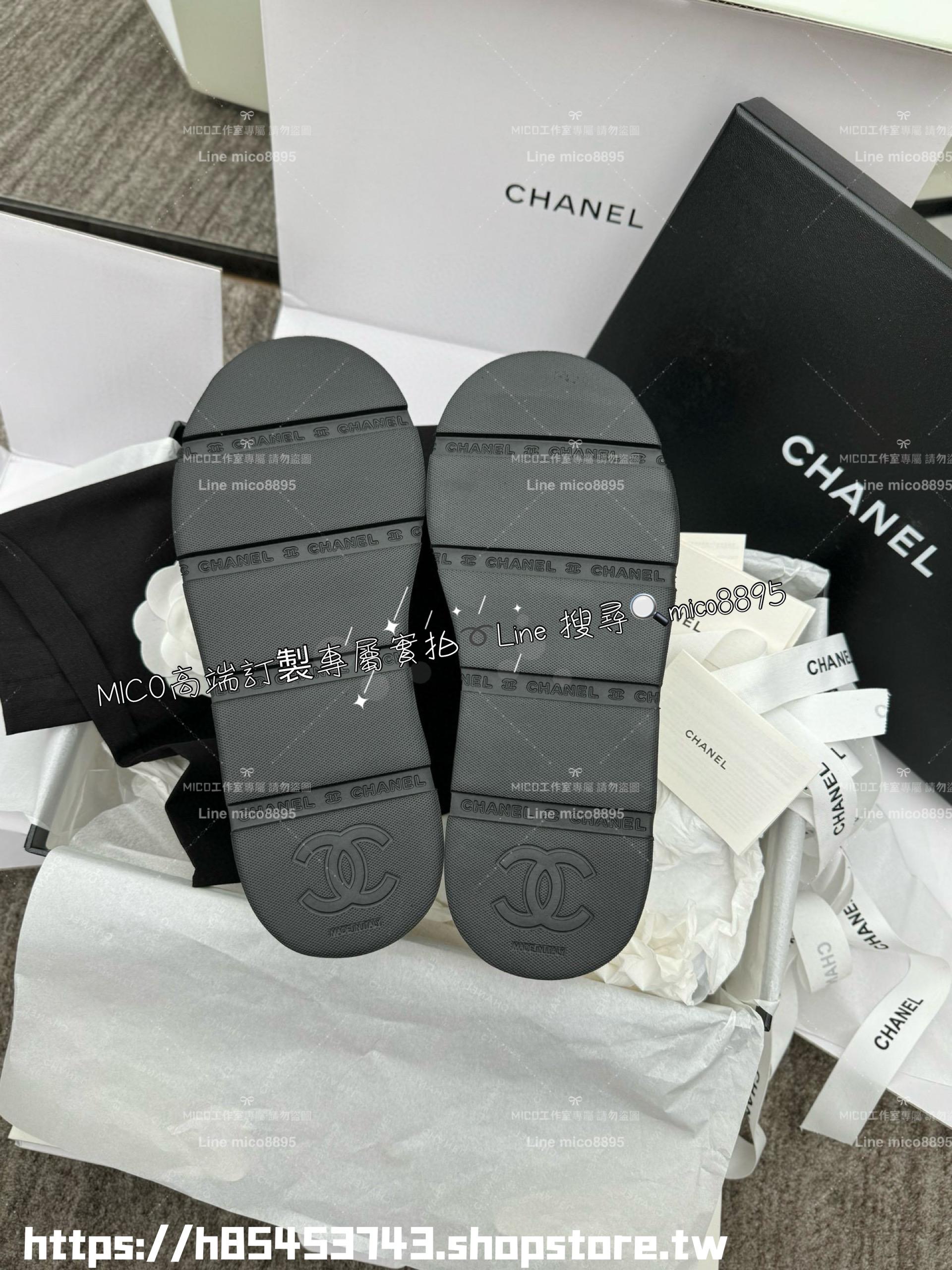 Chanel 24s新款 小羊皮菱格厚底麵包鞋 大頭鞋 底厚5cm 35-39