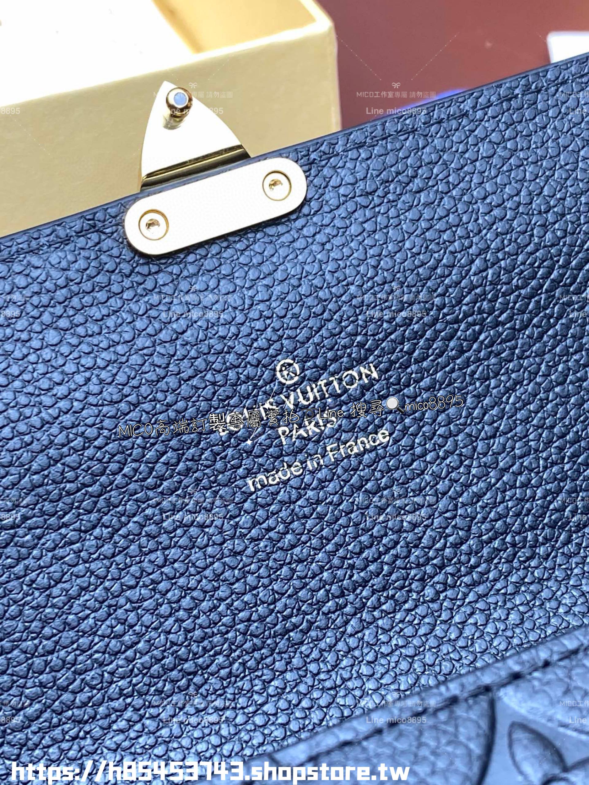 LV 路易威登｜M83276 黑色 S-lock鎖釦 Sarah長夾 錢包 Monogram Empreinte皮革