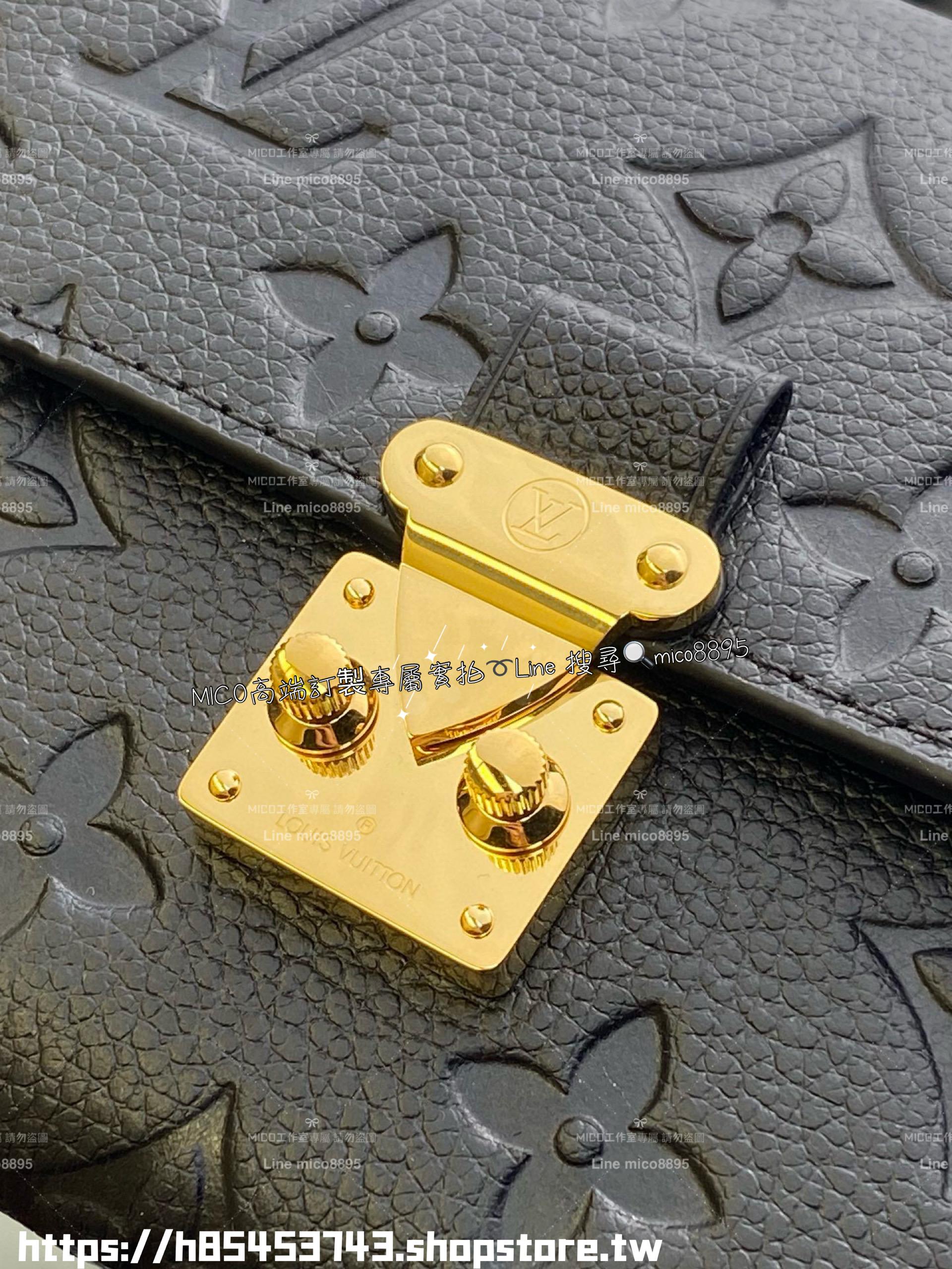 LV 路易威登｜M83276 黑色 S-lock鎖釦 Sarah長夾 錢包 Monogram Empreinte皮革