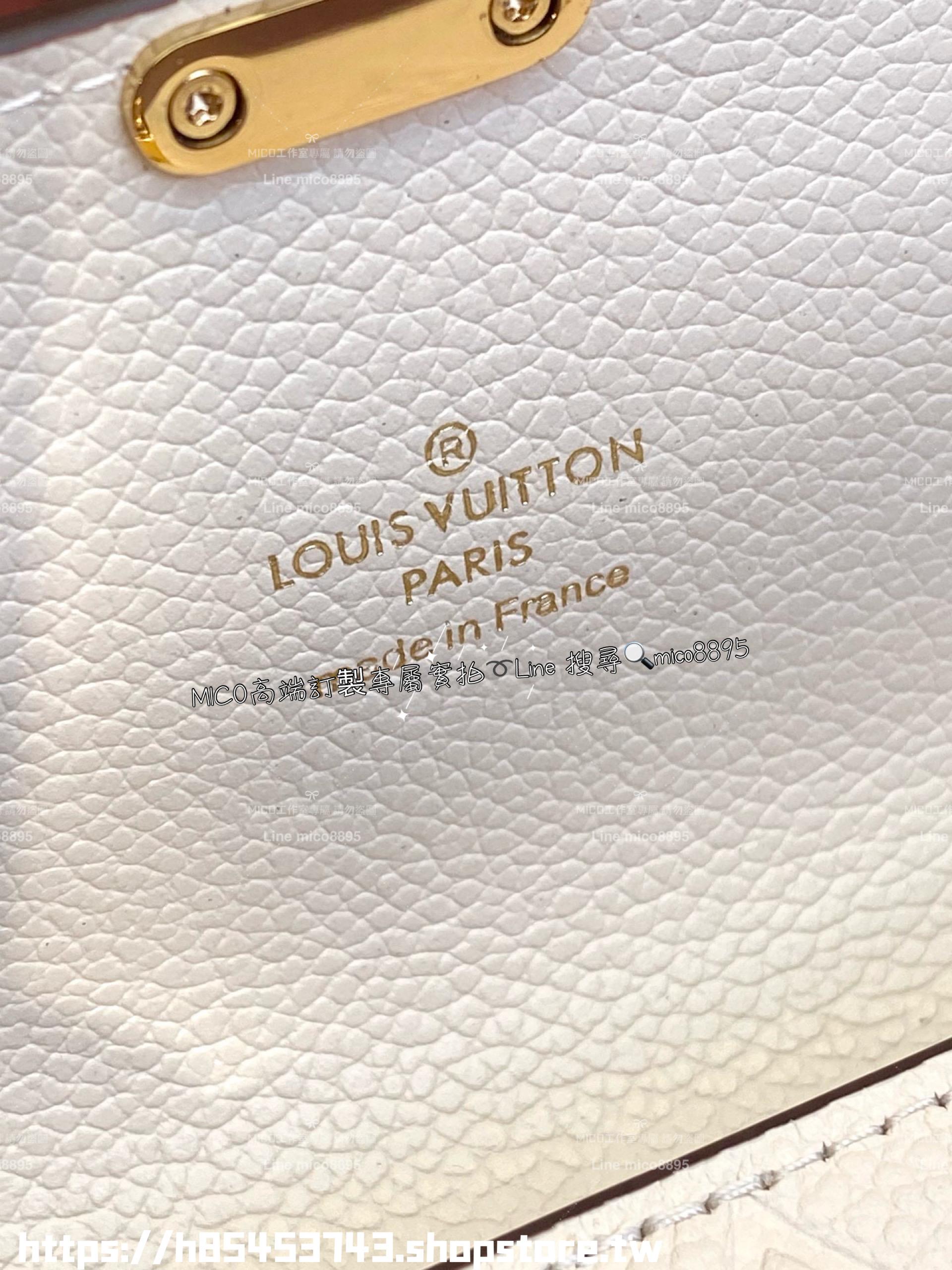 LV 路易威登｜白色 S-lock鎖釦 Sarah長夾 錢包 Monogram Empreinte皮革