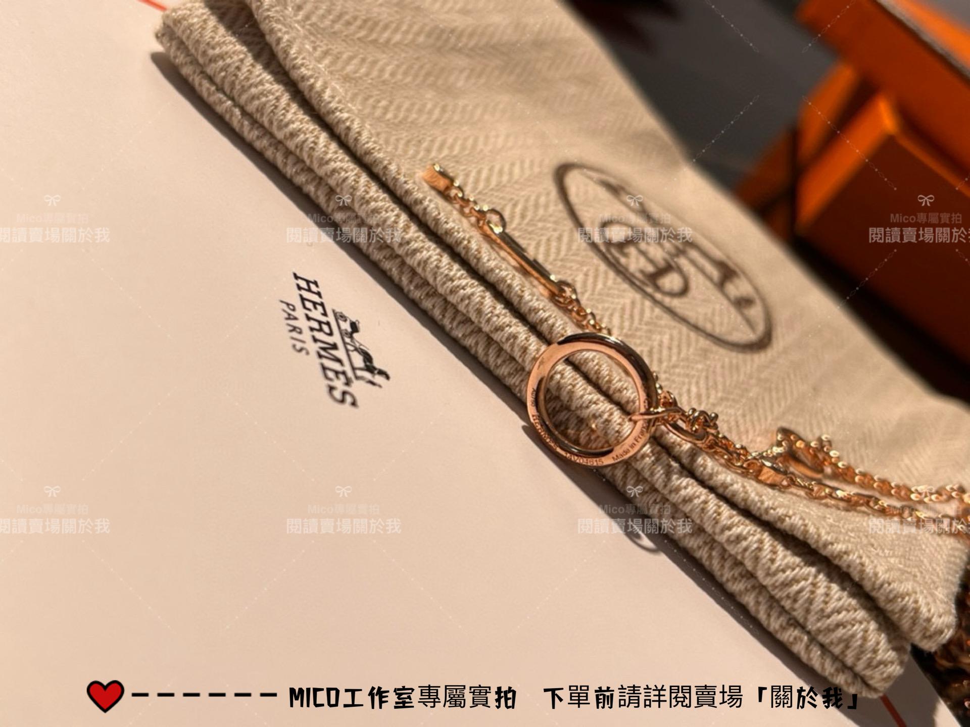 Hermes 愛馬仕｜純銀材質 多鏈條重工纏繞豬鼻項鍊 毛衣鏈 長項鍊