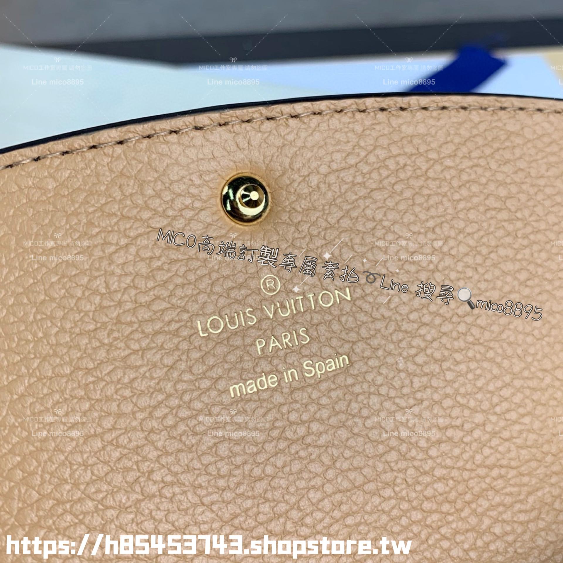 LV 路易威登｜M62369 黑色壓紋 Emilie錢夾/長夾 兩折長夾 19cm