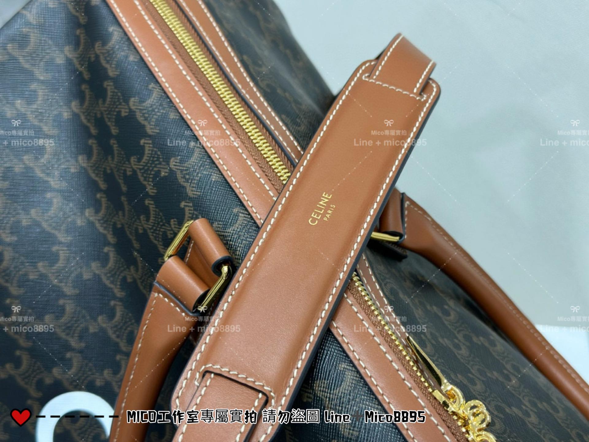 Celine 凱旋門老花 大號印花和標誌印花旅行包 手提包 50cm (體積大不配盒）