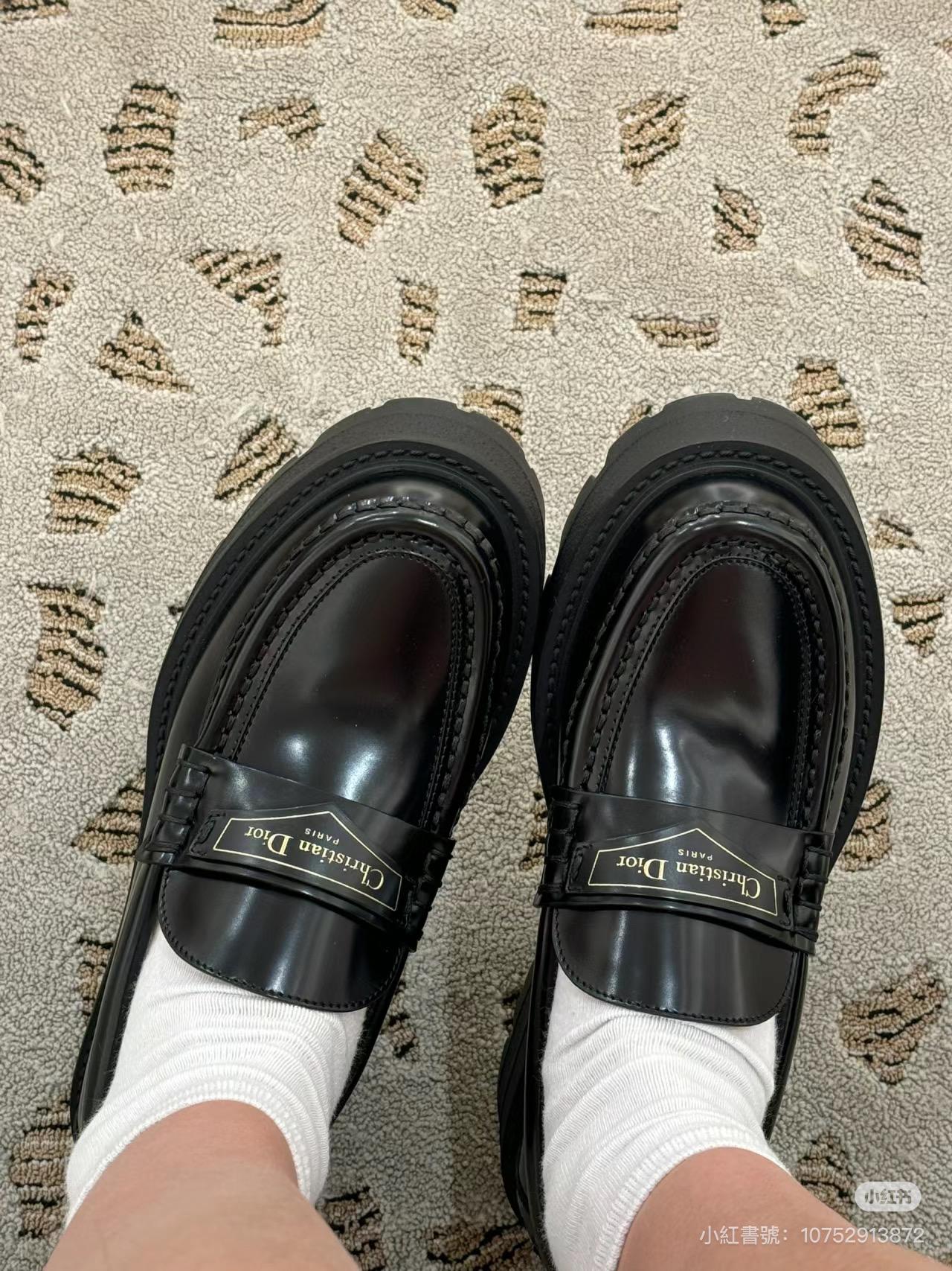 Dior 黑色款 經典boy樂福鞋 35-40