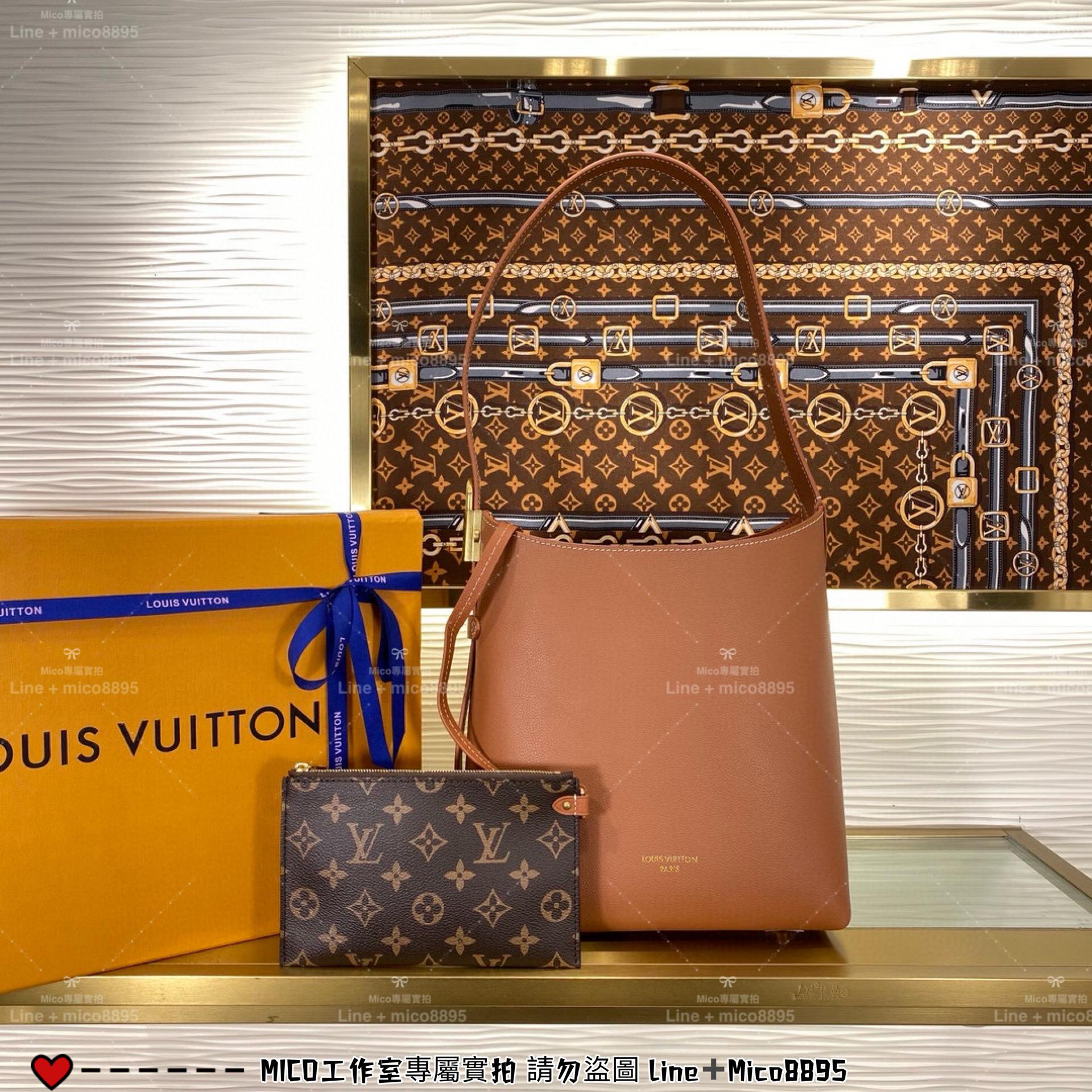 Louis Vuitton LV 【LOW KEY HOBO 焦糖色小號手袋】 M25354棕色 25353鵝黃色 25352 黑色 