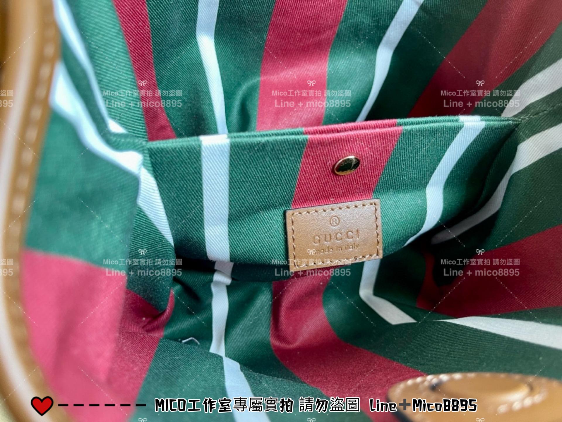 GUCCI 早秋新款 EMBLEM系列 老花GG小水桶包 手提斜跨包 20cm