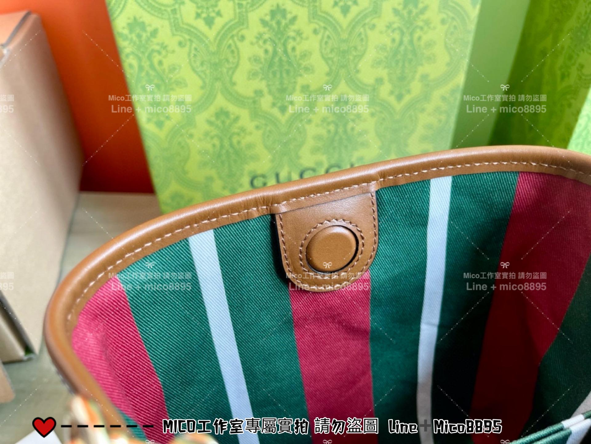 GUCCI 早秋新款 EMBLEM系列 老花GG小水桶包 手提斜跨包 20cm