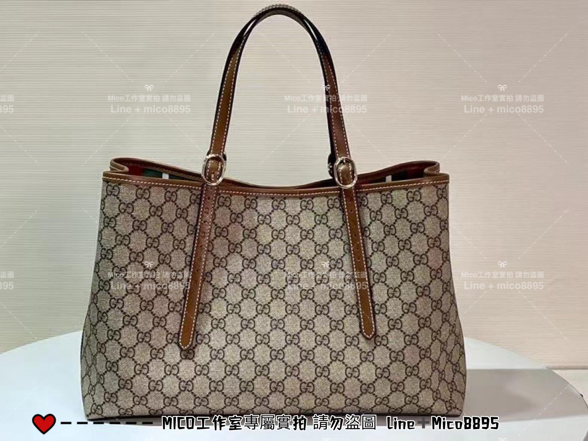 GUCCI 早秋新款 Ophidia大號購物袋 托特包 通勤好用 尺寸:W38xH25.5x15cm