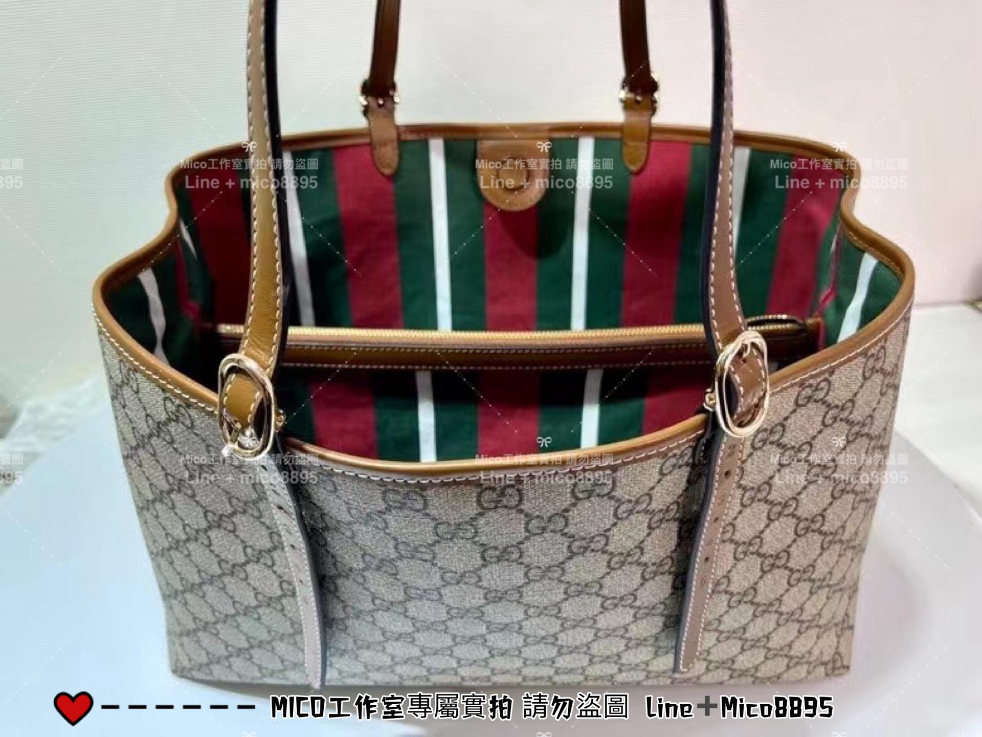 GUCCI 早秋新款 Ophidia大號購物袋 托特包 通勤好用 尺寸:W38xH25.5x15cm