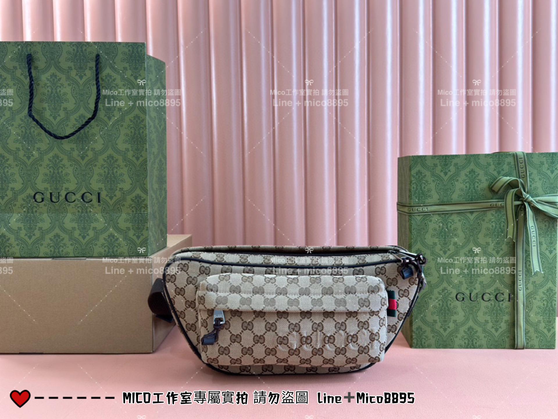 GUCCI 男女通用 Ophidia系列老花胸包 霹靂腰包 34cm