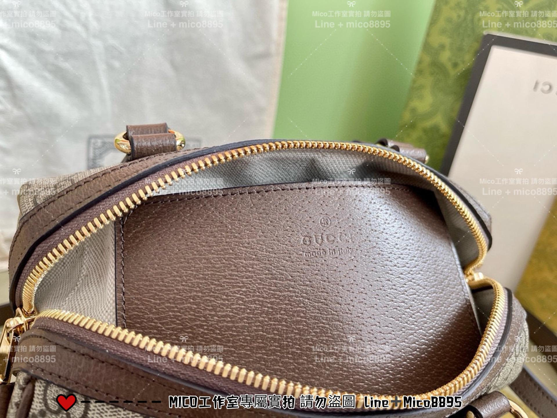 GUCCI 小號波士頓包/枕頭包 Ophidia 搭配可拆式肩帶 21cm