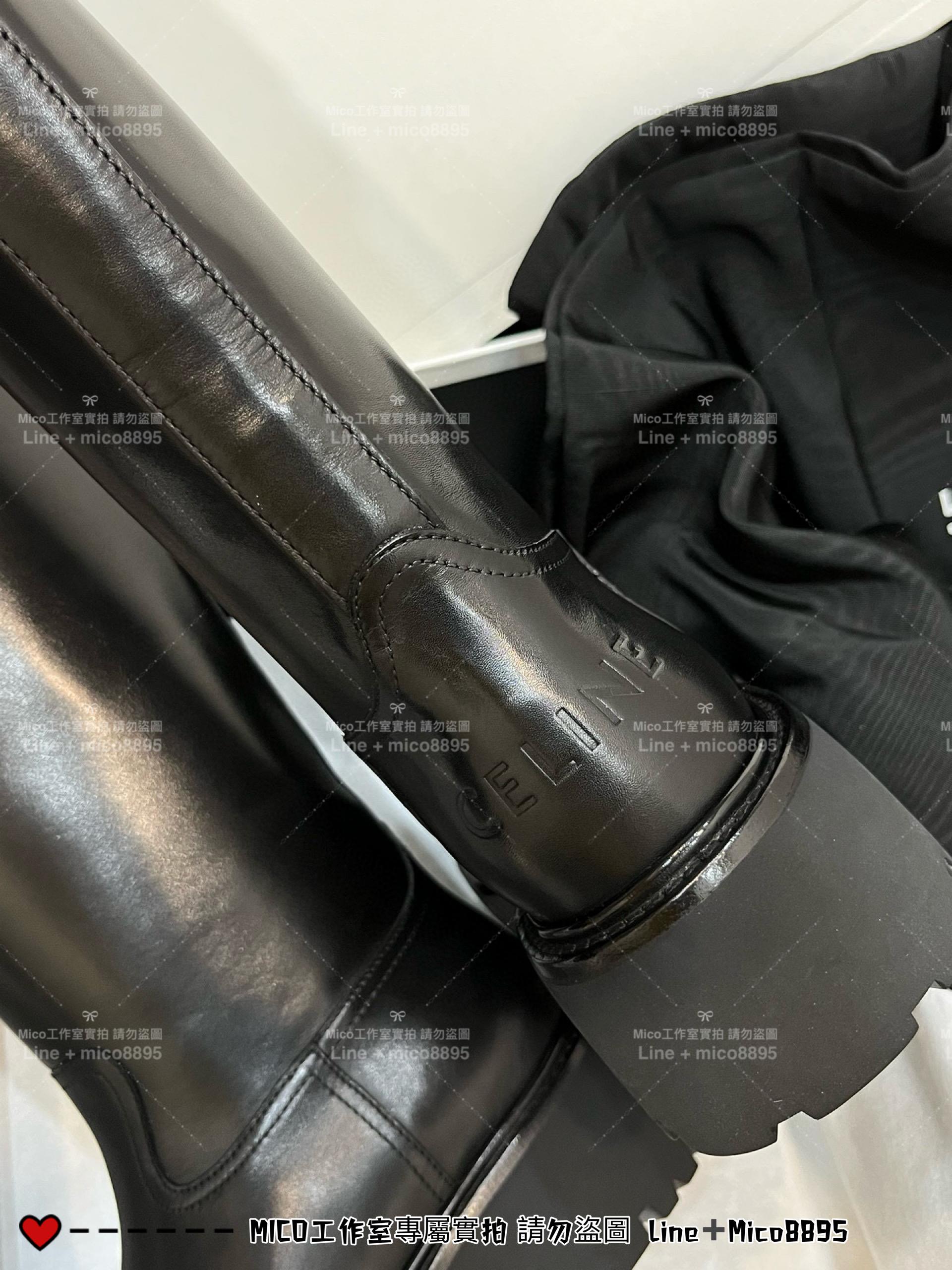 Celine 23s 黑色小牛皮高筒騎士靴 長靴 35-40