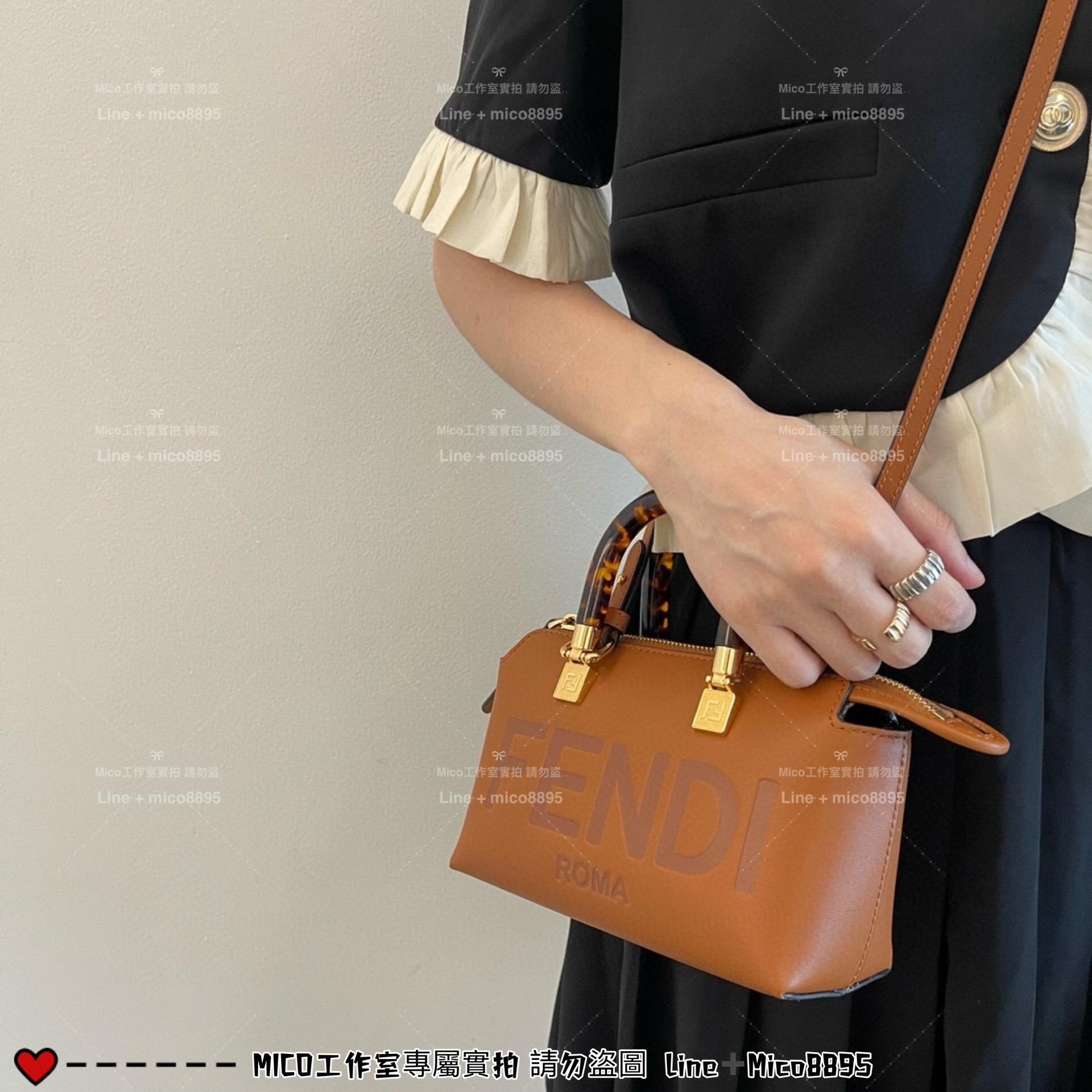 FENDI 全皮款 真皮 5個色 Mini ByThe Way迷你包 17*18CM