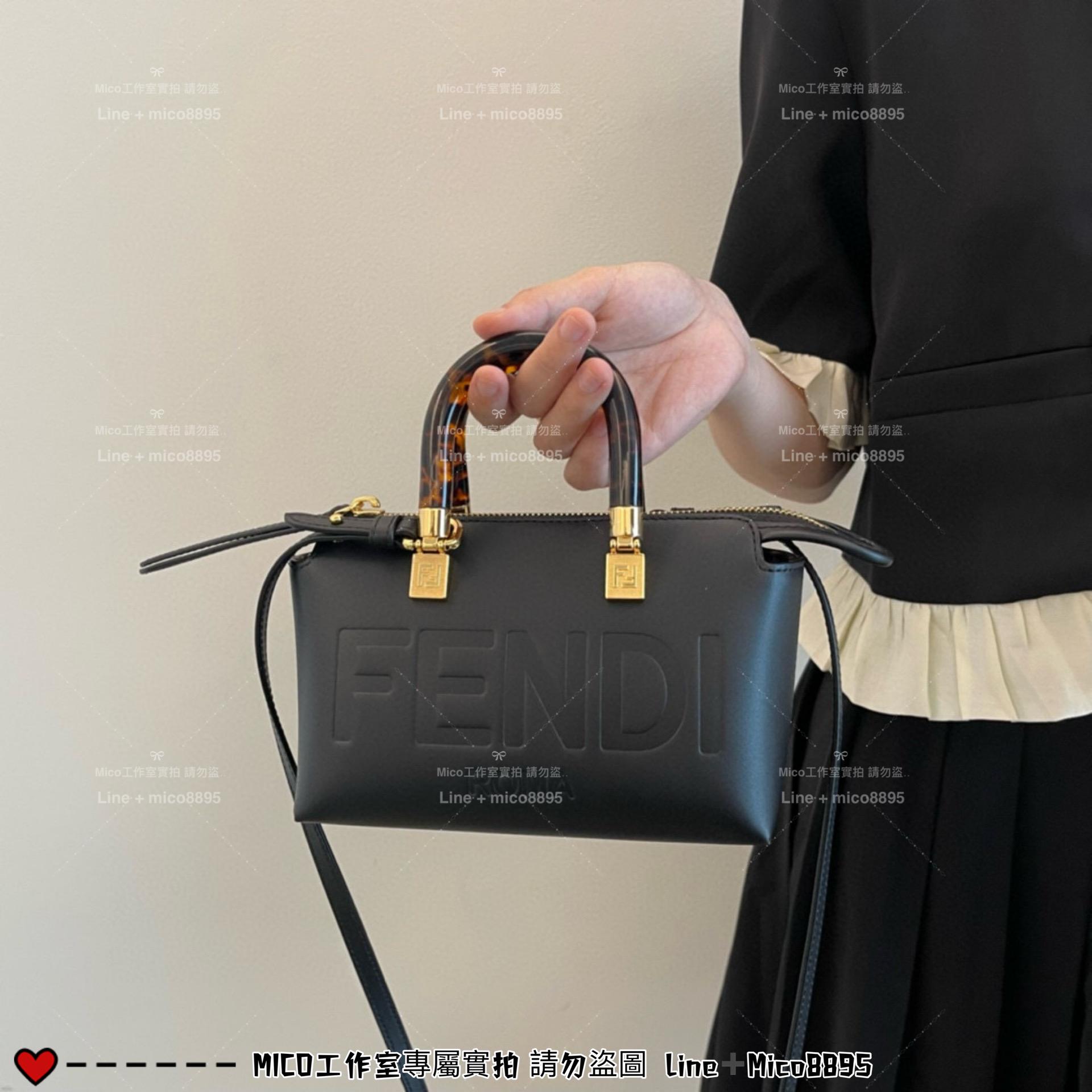 FENDI 全皮款 真皮 5個色 Mini ByThe Way迷你包 17*18CM