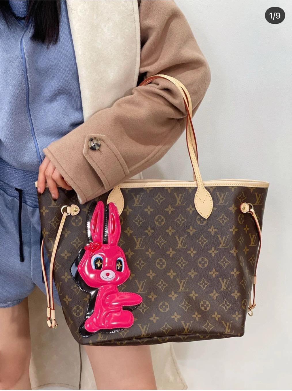 Lv 藝術家聯名款 NEVERFULL 中號手袋 購物包 托特包 M47200