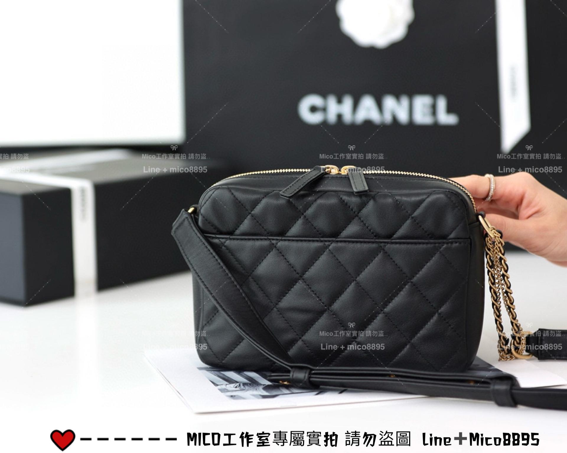 CHANEL 22s早春款 牛皮/真皮 炸藥包/郵差包/斜挎包 20cm