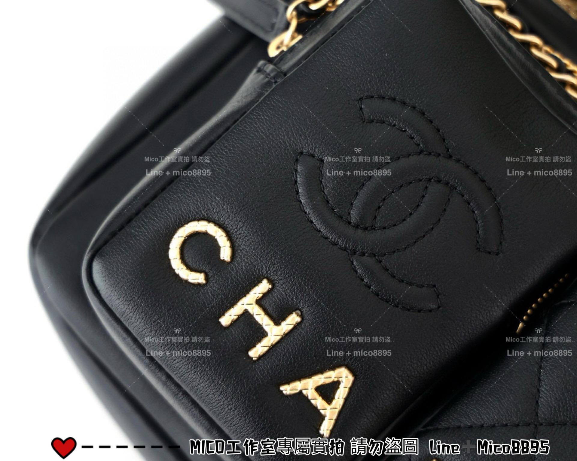 CHANEL 22s早春款 牛皮/真皮 炸藥包/郵差包/斜挎包 20cm