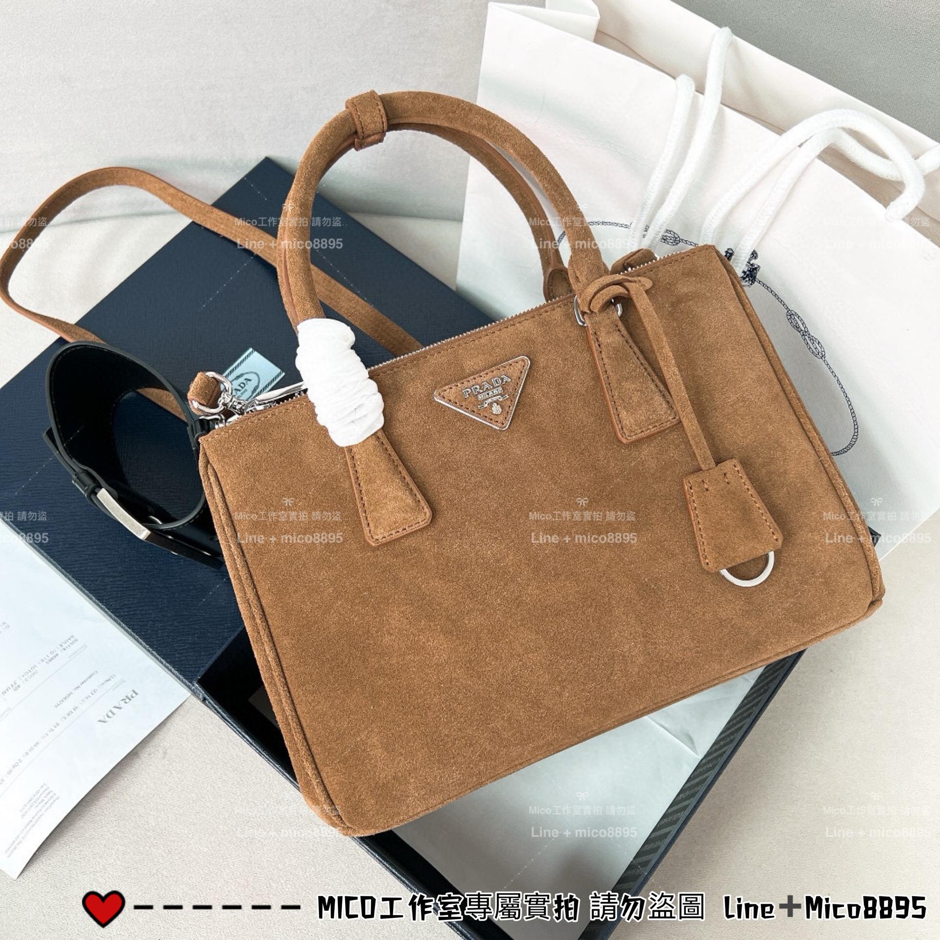 PRADA 低調簡約款 中號 GalleriaSaffiano皮革手袋 殺手包 手提包 28cm