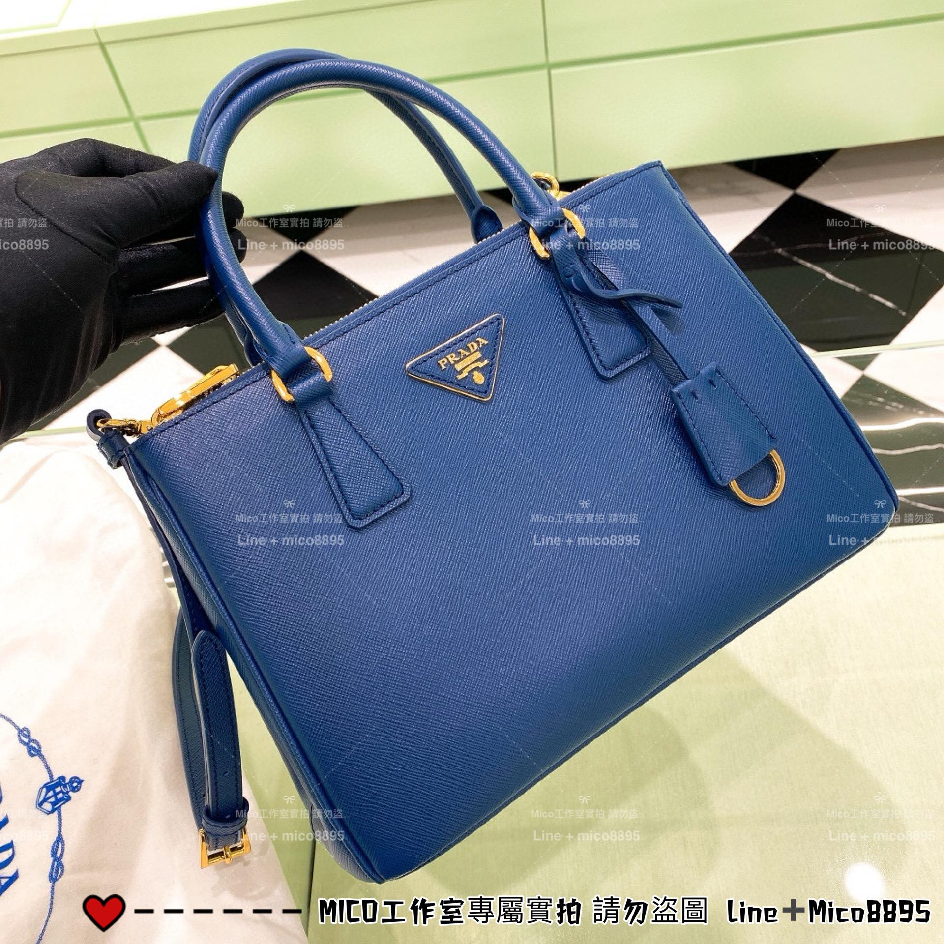 PRADA 低調簡約款 中號 GalleriaSaffiano皮革手袋 殺手包 手提包 28cm