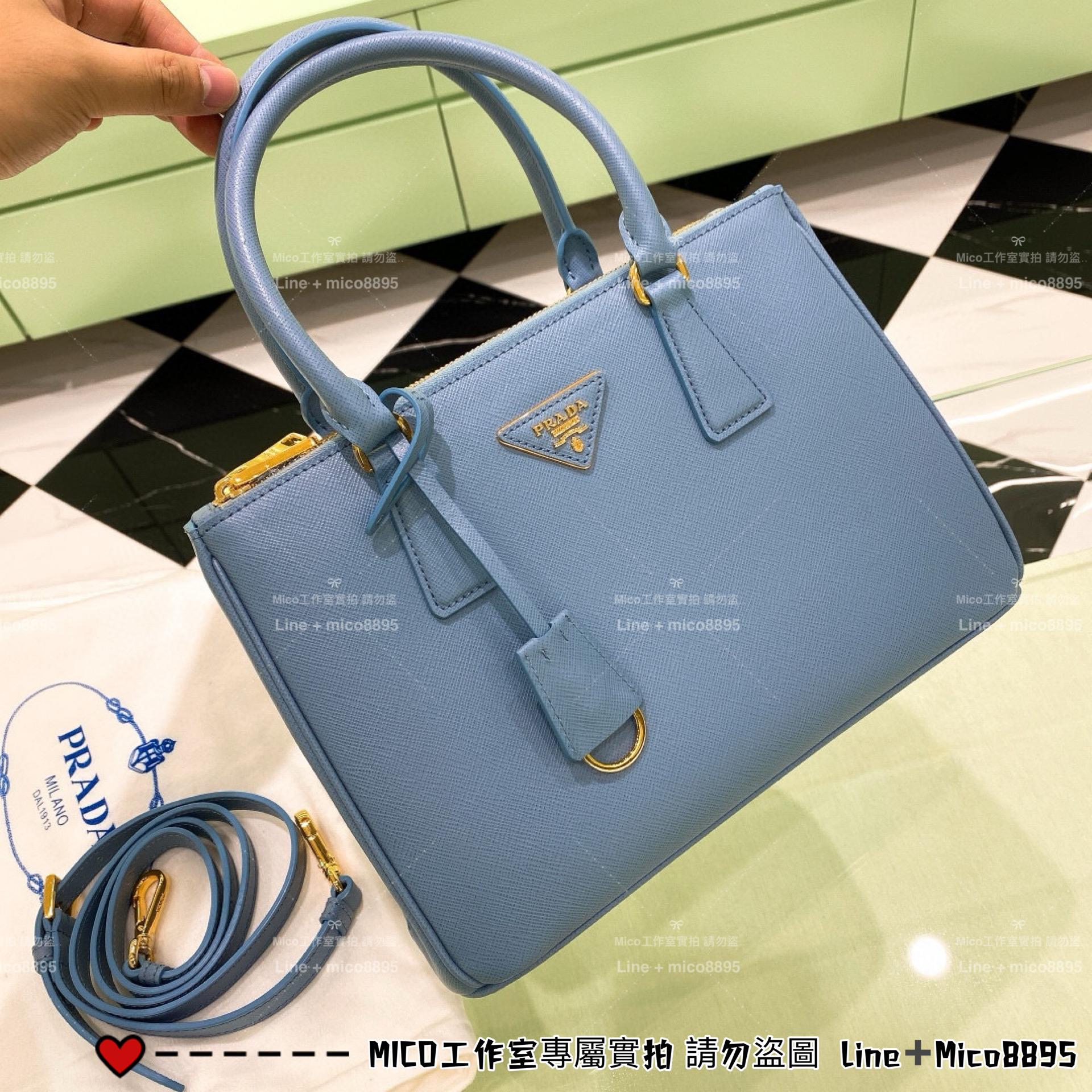 PRADA 低調簡約款 中號 GalleriaSaffiano皮革手袋 殺手包 手提包 28cm