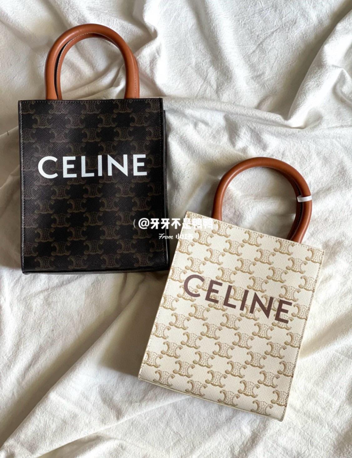 Celine 凱旋門老花mini tote 托特包 17cm