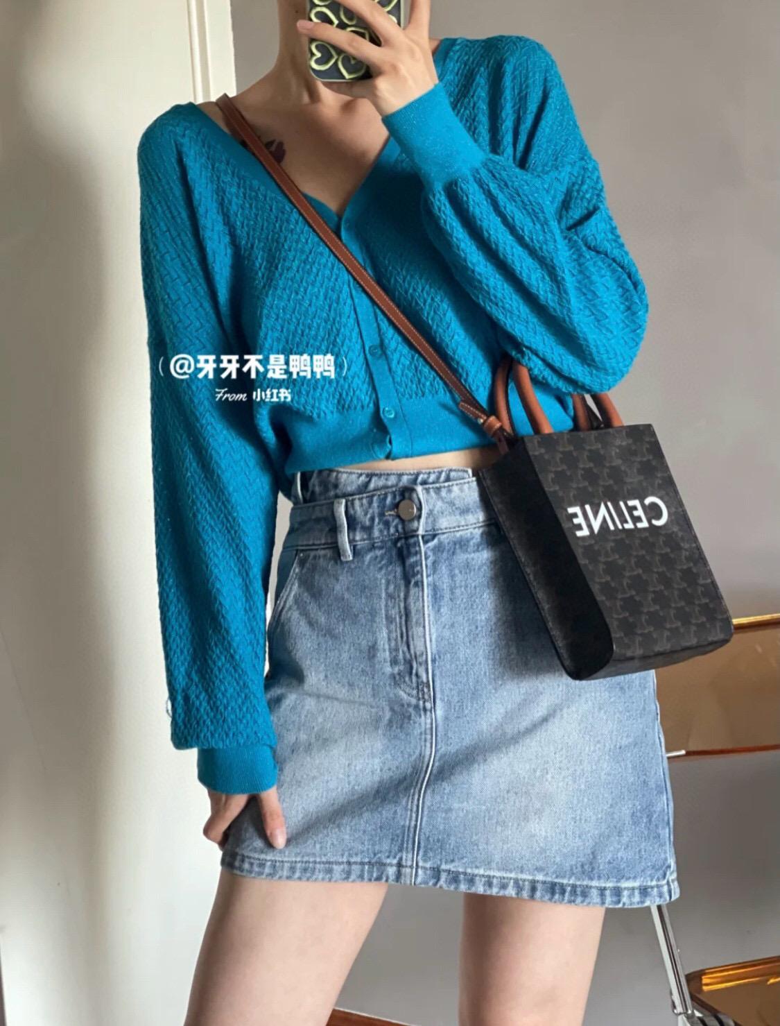 Celine 凱旋門老花mini tote 托特包 17cm