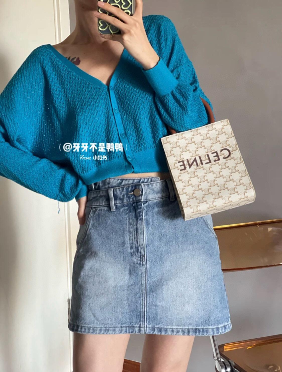 Celine 凱旋門老花mini tote 托特包 17cm